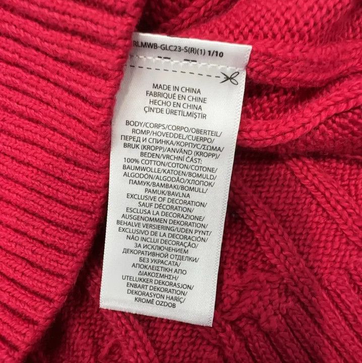 Polo Ralph Lauren Polo Ralph Lauren SS23 Cable Knit Logo Sweater Size US L / EU 52-54 / 3 - 6 Thumbnail