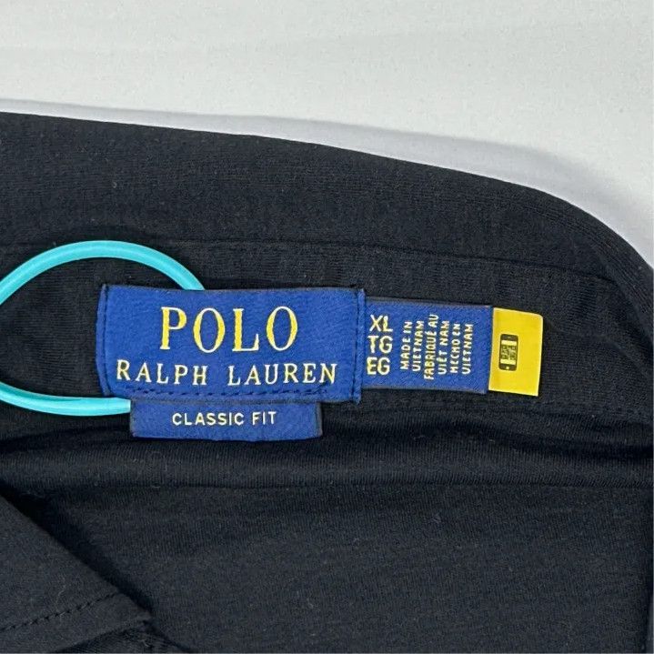 Polo Ralph Lauren Polo Ralph Lauren Men's Black Pony Embroidery Polo Shirt Size US XL / EU 56 / 4 - 4 Thumbnail
