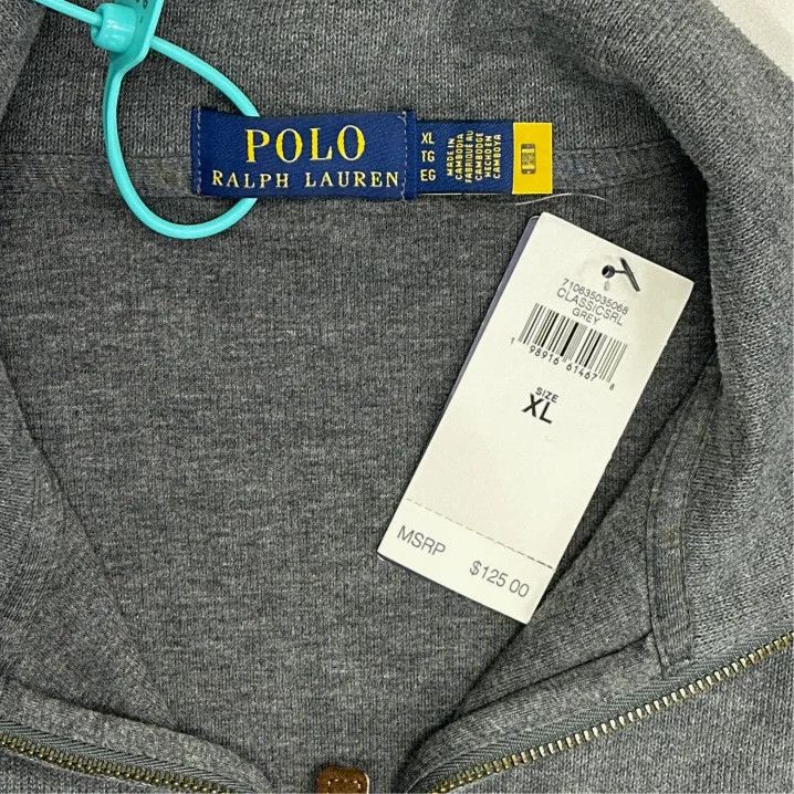 Polo Ralph Lauren Polo Ralph Lauren Solid Pony Logo Half-Zip Sweatshirt Size US XL / EU 56 / 4 - 2 Thumbnail