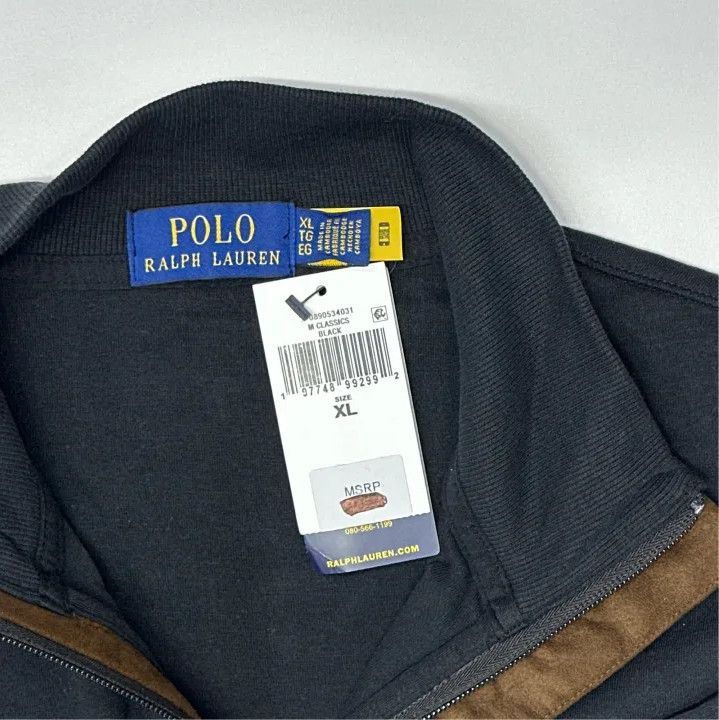 Polo Ralph Lauren Polo Ralph Lauren Men's Half-Zip Logo Embroidered Sweatshirt Size US XL / EU 56 / 4 - 2 Thumbnail
