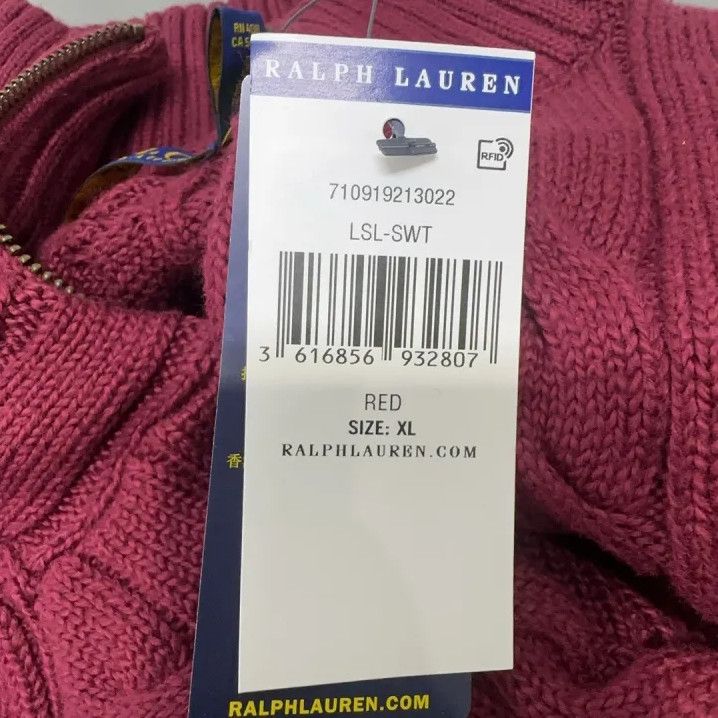 Polo Ralph Lauren Polo Ralph Lauren FW24 Solid Pony Embroidered Half-Zip Sweater Size US XL / EU 56 / 4 - 6 Thumbnail
