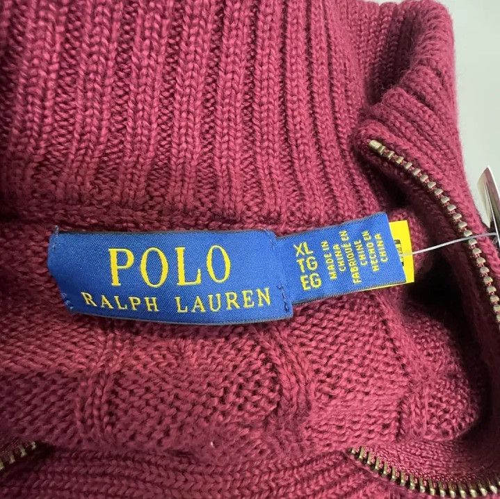 Polo Ralph Lauren Polo Ralph Lauren FW24 Solid Pony Embroidered Half-Zip Sweater Size US XL / EU 56 / 4 - 4 Thumbnail