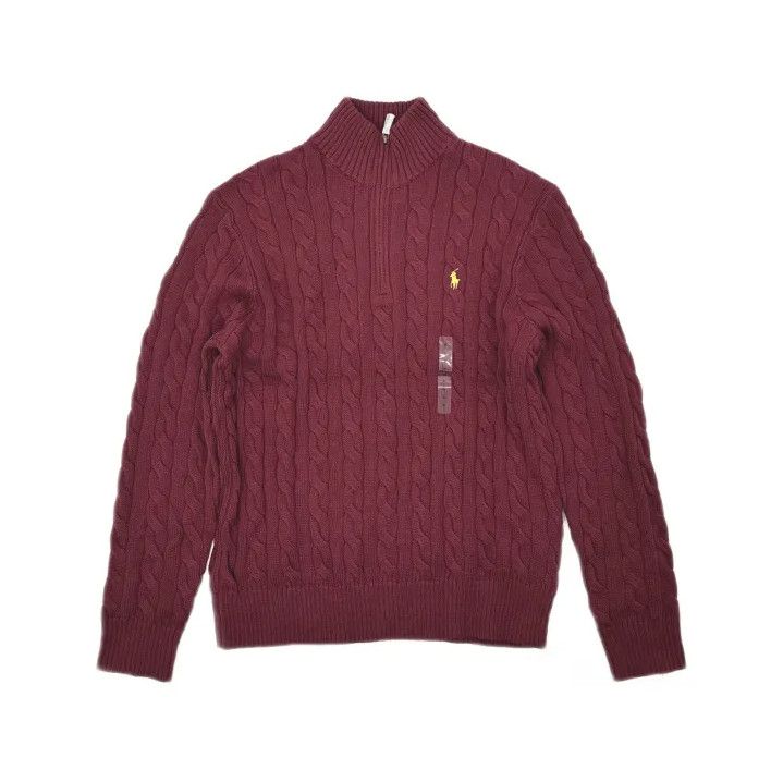 Polo Ralph Lauren Polo Ralph Lauren FW24 Solid Pony Embroidered Half-Zip Sweater Size US XL / EU 56 / 4 - 2 Thumbnail
