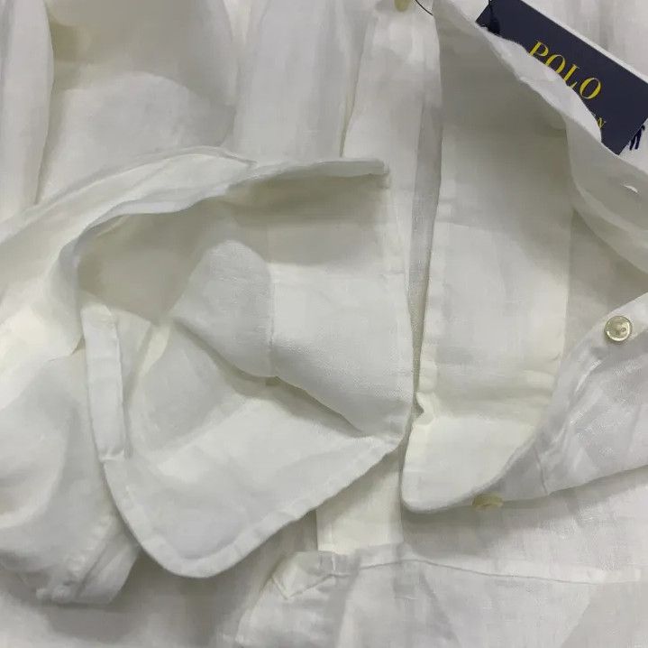 Polo Ralph Lauren Polo Ralph Lauren SS23 Logo Embroidered Linen Shirt Size US XXL / EU 58 / 5 - 9 Thumbnail