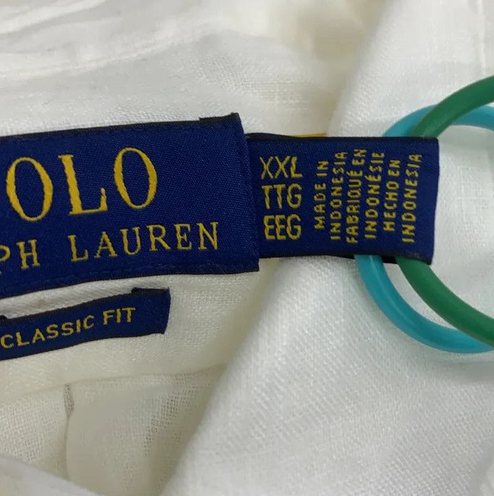 Polo Ralph Lauren Polo Ralph Lauren SS23 Logo Embroidered Linen Shirt Size US XXL / EU 58 / 5 - 4 Thumbnail