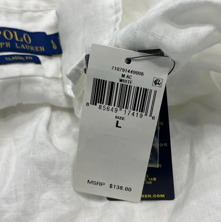 Polo Ralph Lauren Polo Ralph Lauren Relaxed Linen Pony Logo Long-Sleeve Shirt Size US L / EU 52-54 / 3 - 5 Thumbnail