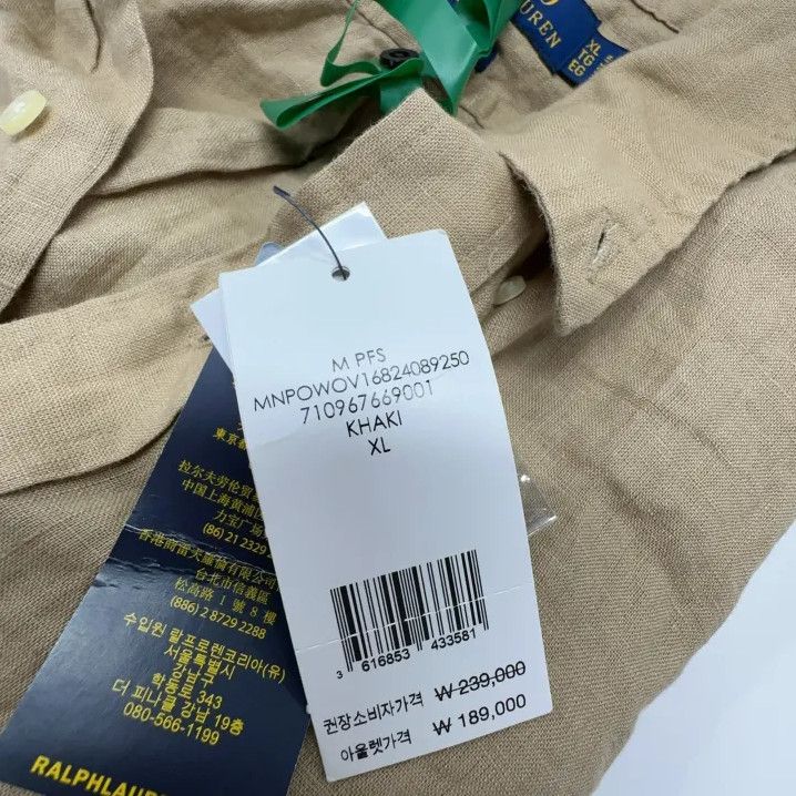 Polo Ralph Lauren Polo Ralph Lauren Linen Pony Logo Long-Sleeve Shirt Size US XL / EU 56 / 4 - 4 Thumbnail