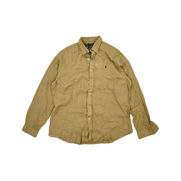 Polo Ralph Lauren Polo Ralph Lauren Linen Pony Logo Long-Sleeve Shirt Size US XL / EU 56 / 4 - 2 Thumbnail