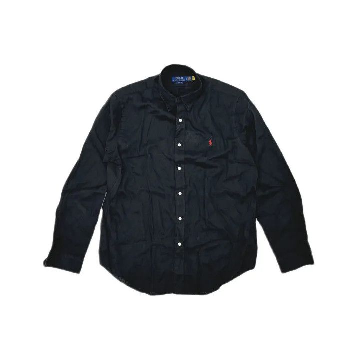 Polo Ralph Lauren Polo Ralph Lauren Solid Point Collar Long-Sleeve Shirt Size US L / EU 52-54 / 3 - 2 Thumbnail
