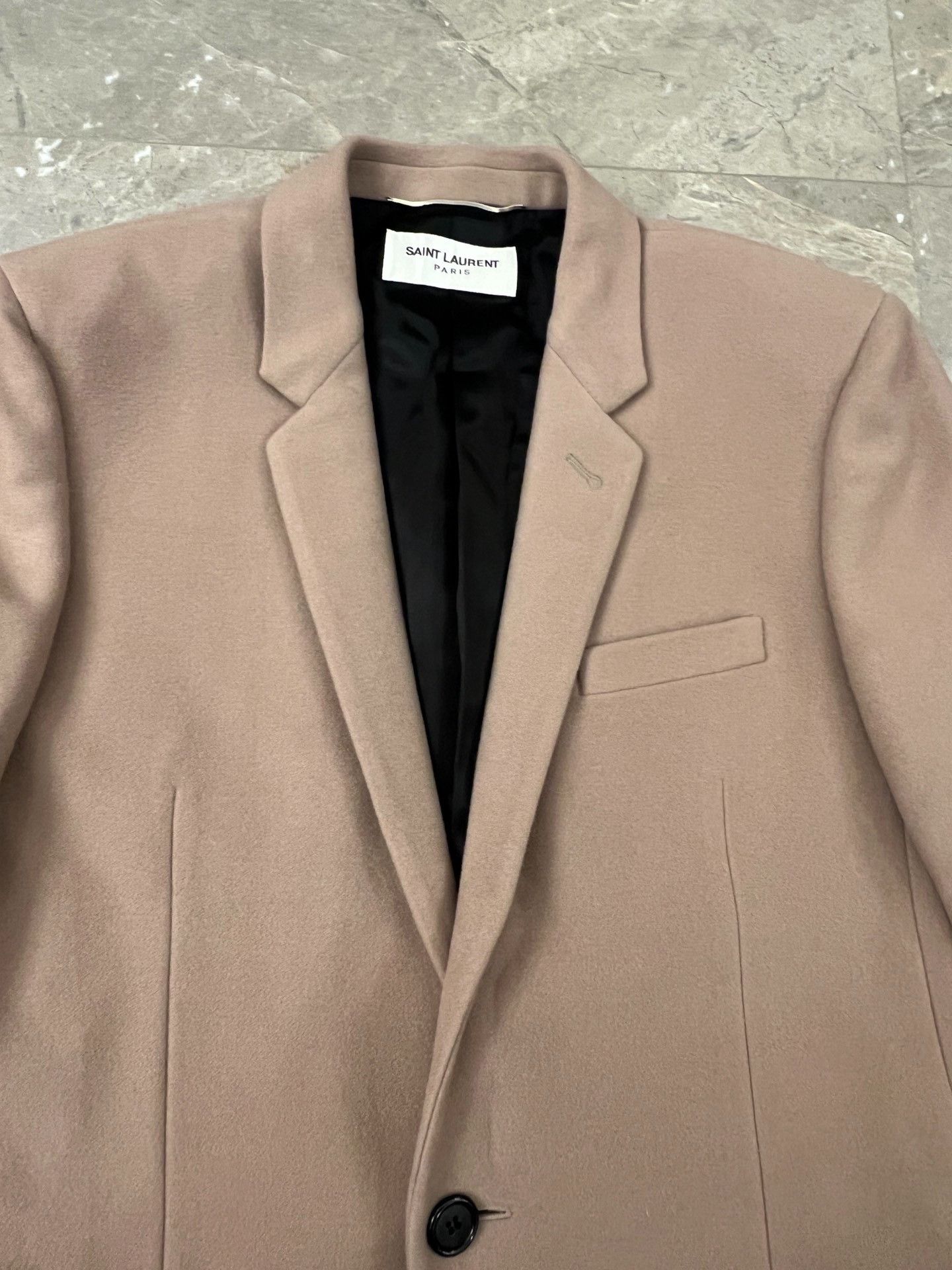 Saint Laurent Paris Saint Laurent Cashmere Wool Blend Coat Size US L / EU 52-54 / 3 - 8 Thumbnail