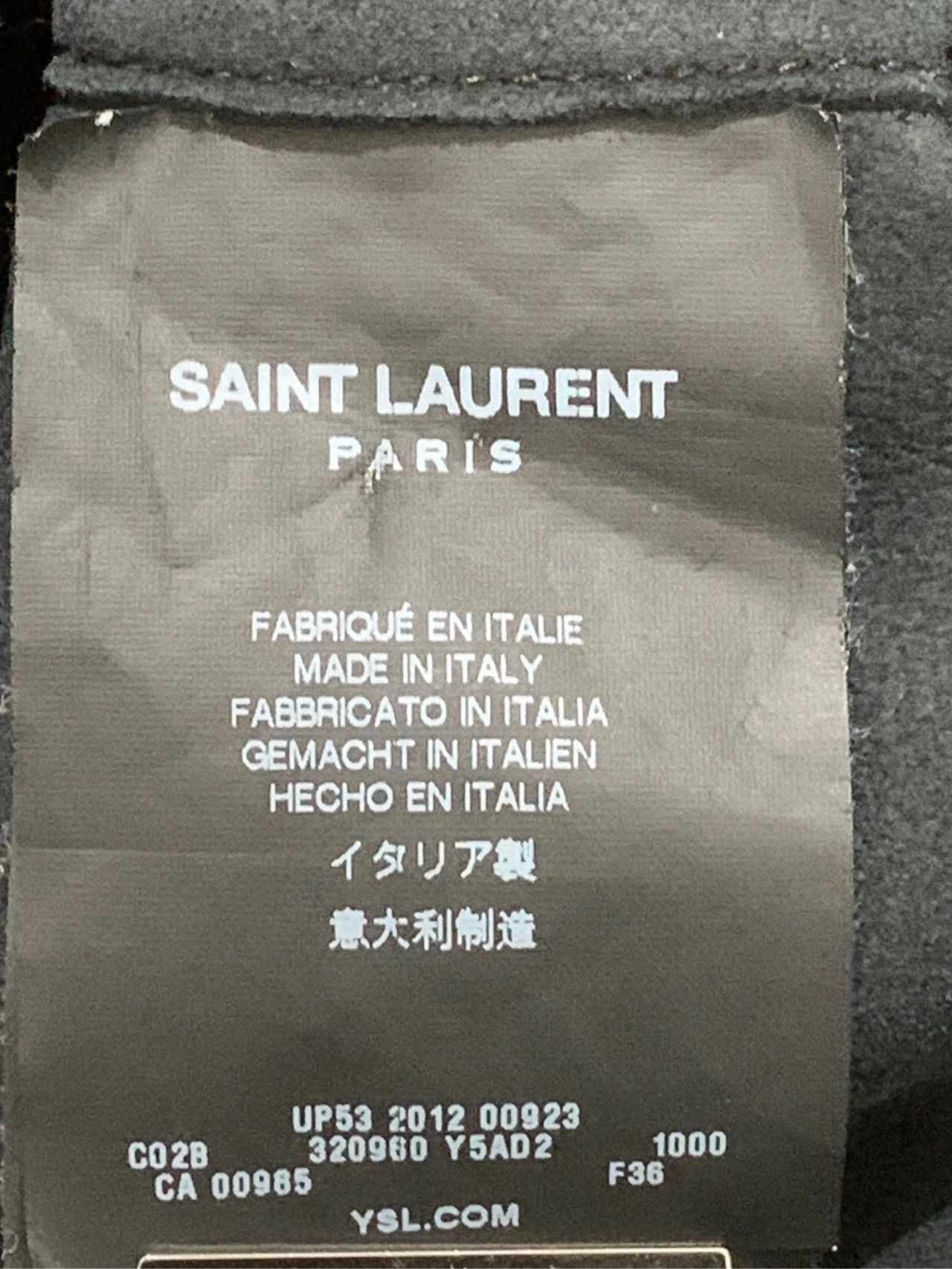 Saint Laurent Paris Saint Laurent Lace-Up Front Leather Jacket Size US M / EU 48-50 / 2 - 6 Thumbnail