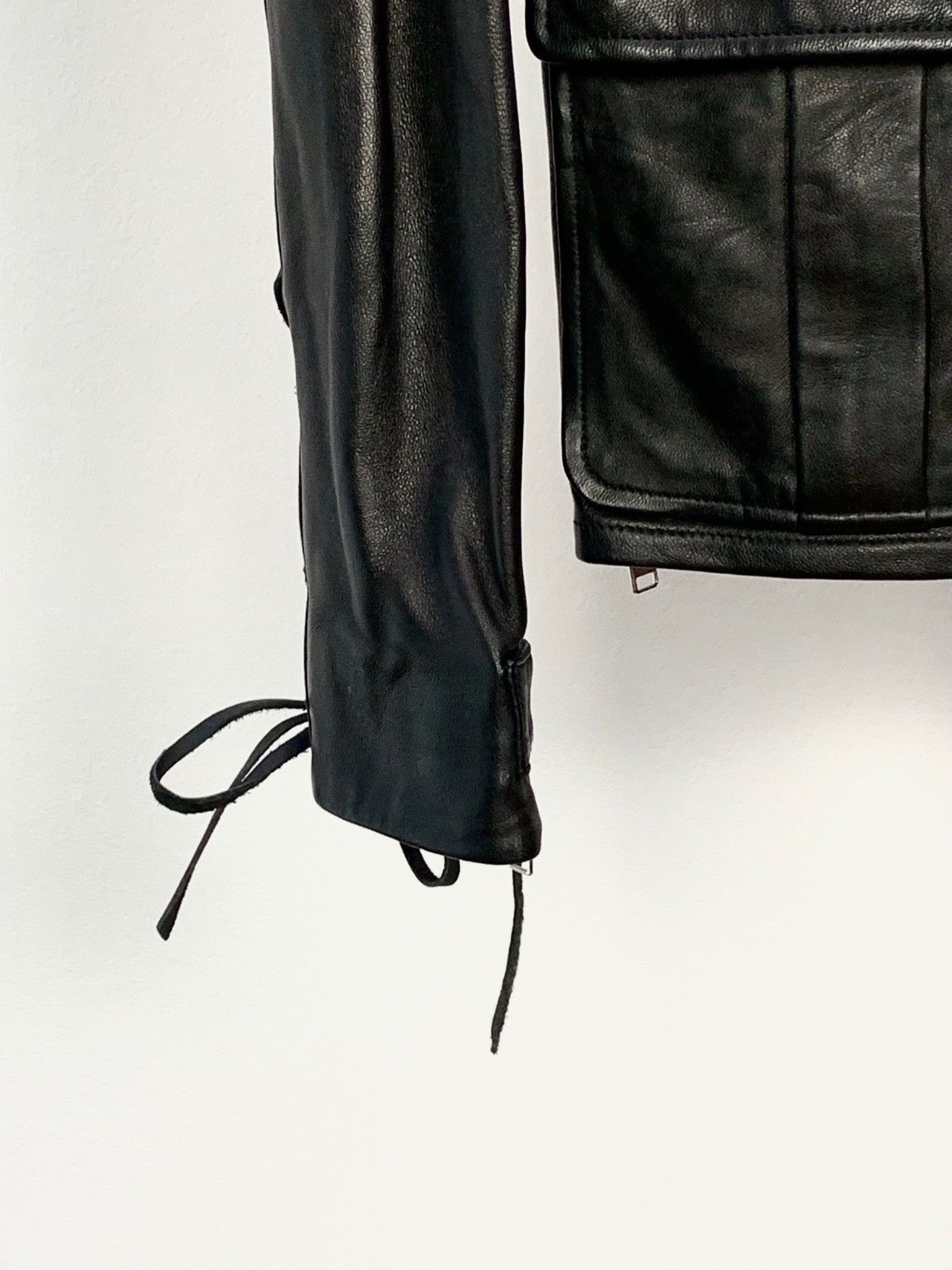 Saint Laurent Paris Saint Laurent Lace-Up Front Leather Jacket Size US M / EU 48-50 / 2 - 3 Thumbnail