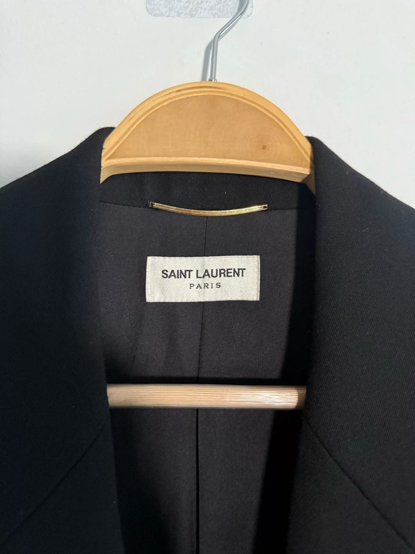 Saint Laurent Paris Saint Laurent Black Double-Breasted Blazer Size XS / US 0-2 / IT 36-38 - 2 Thumbnail