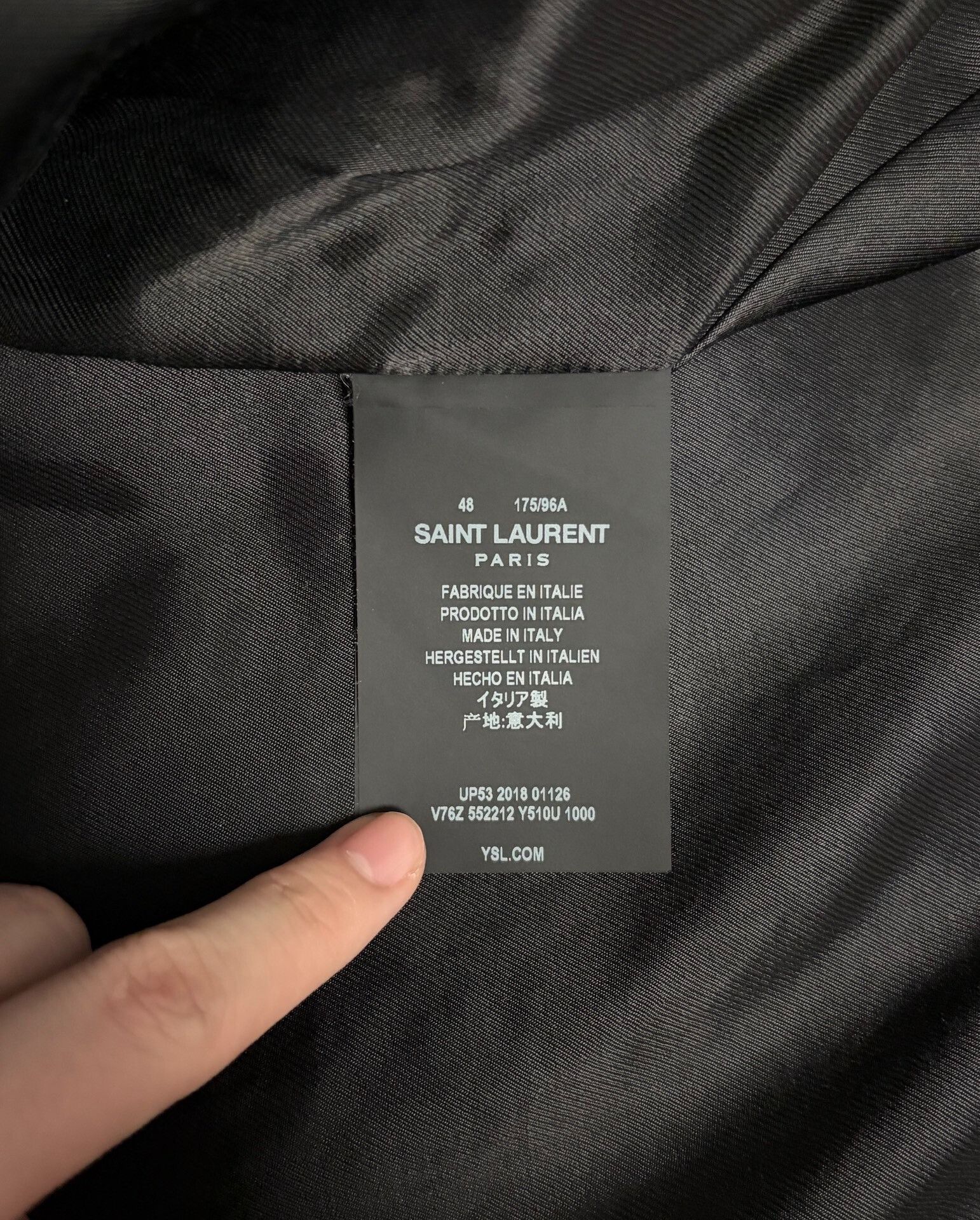 Saint Laurent Paris Saint Laurent SS19 Runway Black Jacket Size US M / EU 48-50 / 2 - 5 Thumbnail