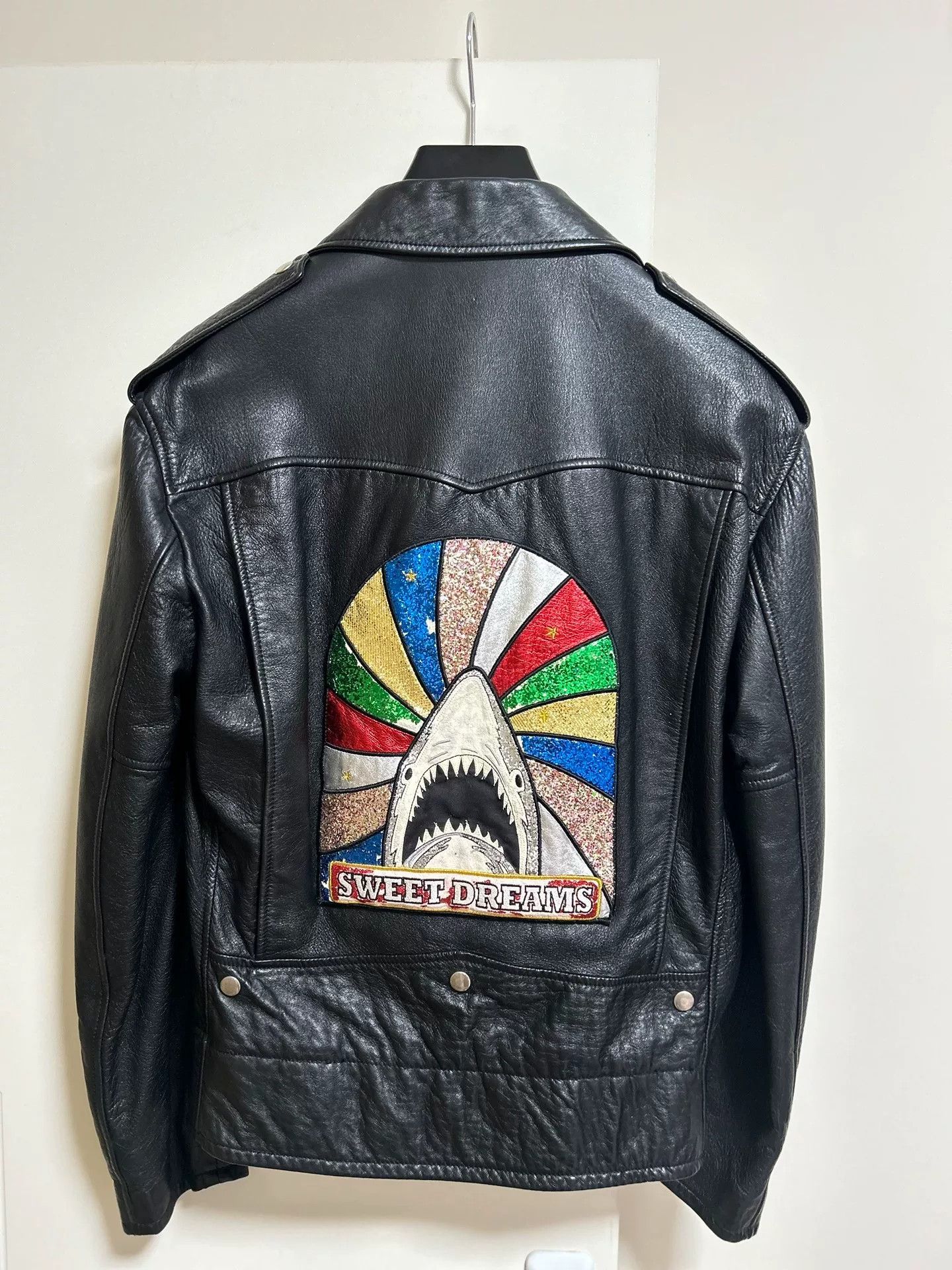 Saint Laurent Paris Saint Laurent Shark Leather Jacket Size US M / EU 48-50 / 2 - 2 Thumbnail