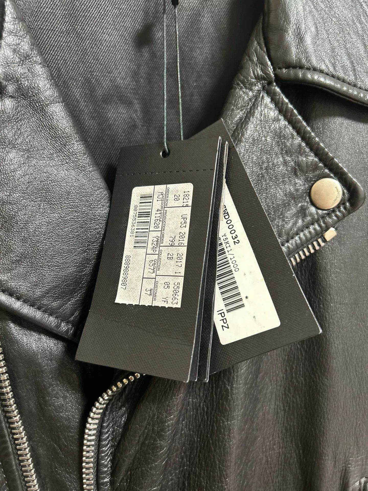 Saint Laurent Paris Saint Laurent Shark Leather Jacket Size US M / EU 48-50 / 2 - 3 Thumbnail