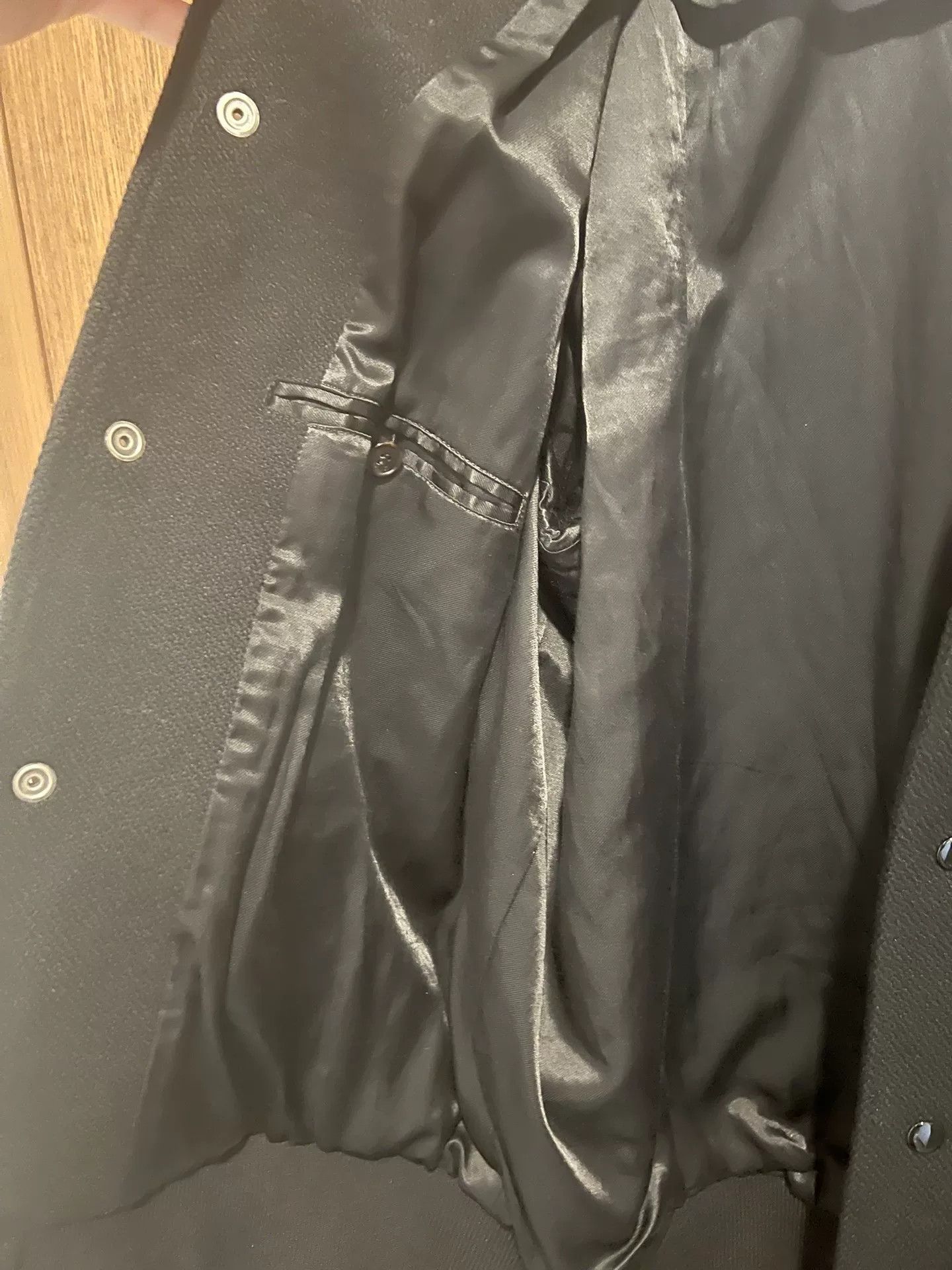 Saint Laurent Paris Saint Laurent Striped Black Baseball Jacket Size US L / EU 52-54 / 3 - 6 Thumbnail