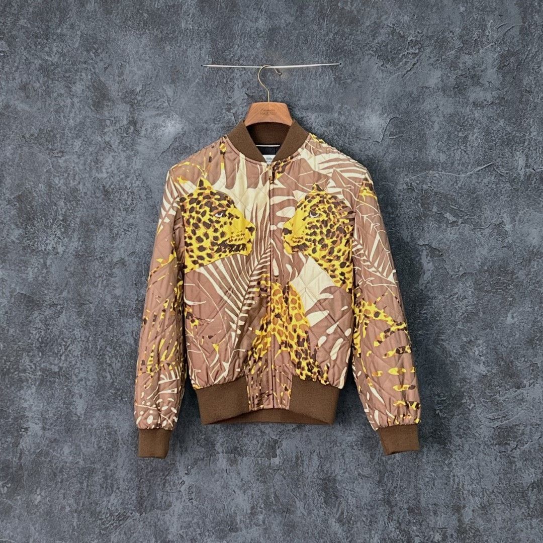 Saint Laurent Paris Saint Laurent Animal Print Quilted Jacket Size US M / EU 48-50 / 2 - 3 Thumbnail