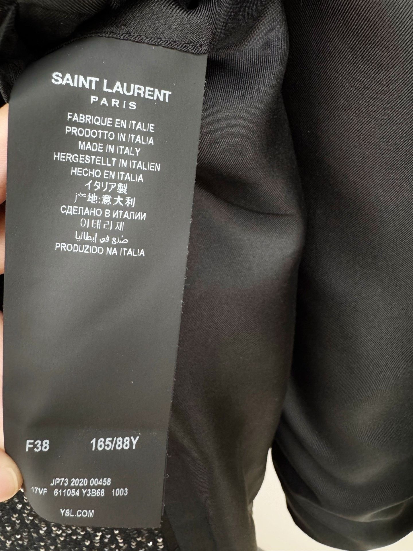 Saint Laurent Paris Saint Laurent Sequin Double-Breasted Blazer Size S / US 4 / IT 40 - 3 Thumbnail