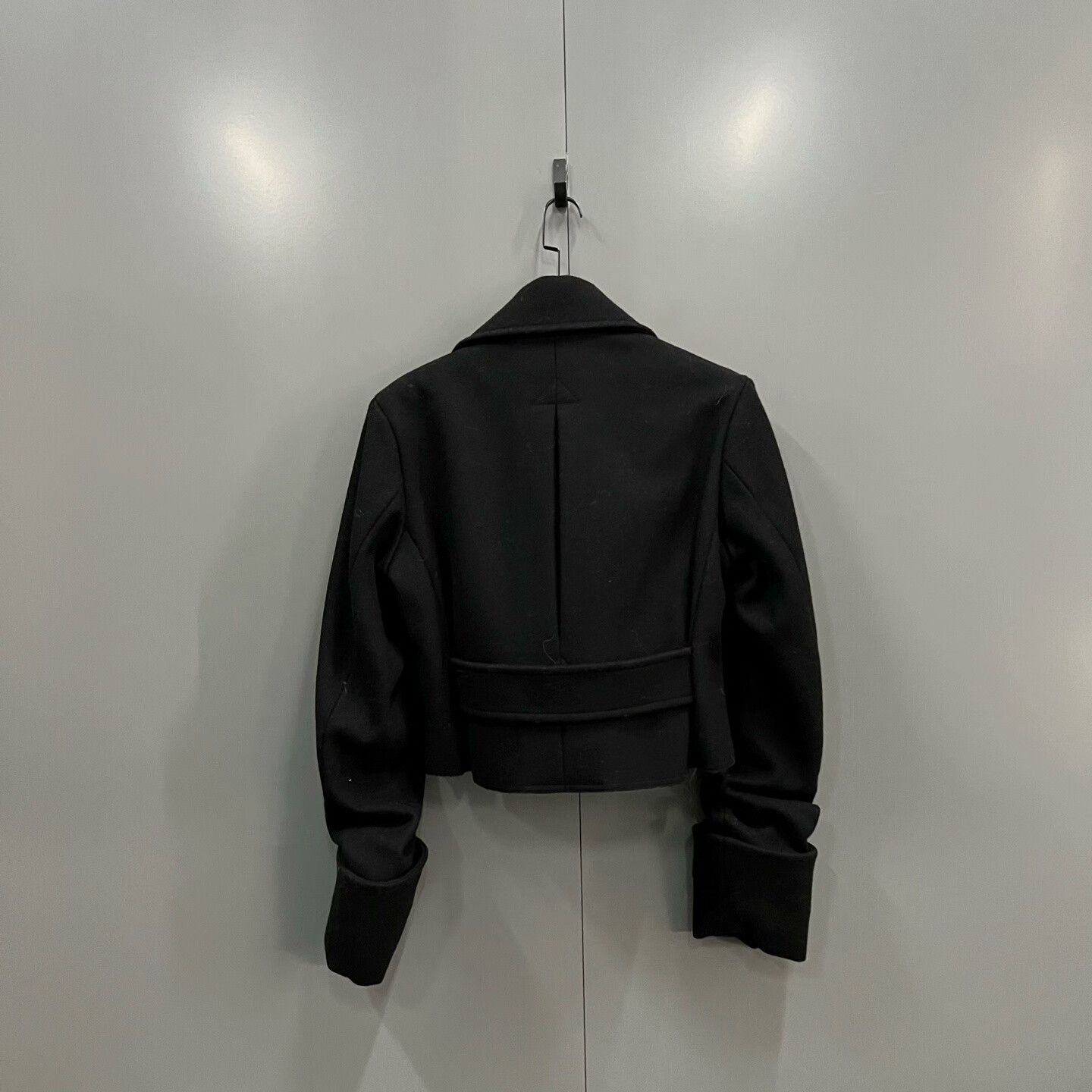 Saint Laurent Paris Saint Laurent Black Cropped Double-Breasted Jacket Size XS / US 0-2 / IT 36-38 - 2 Thumbnail