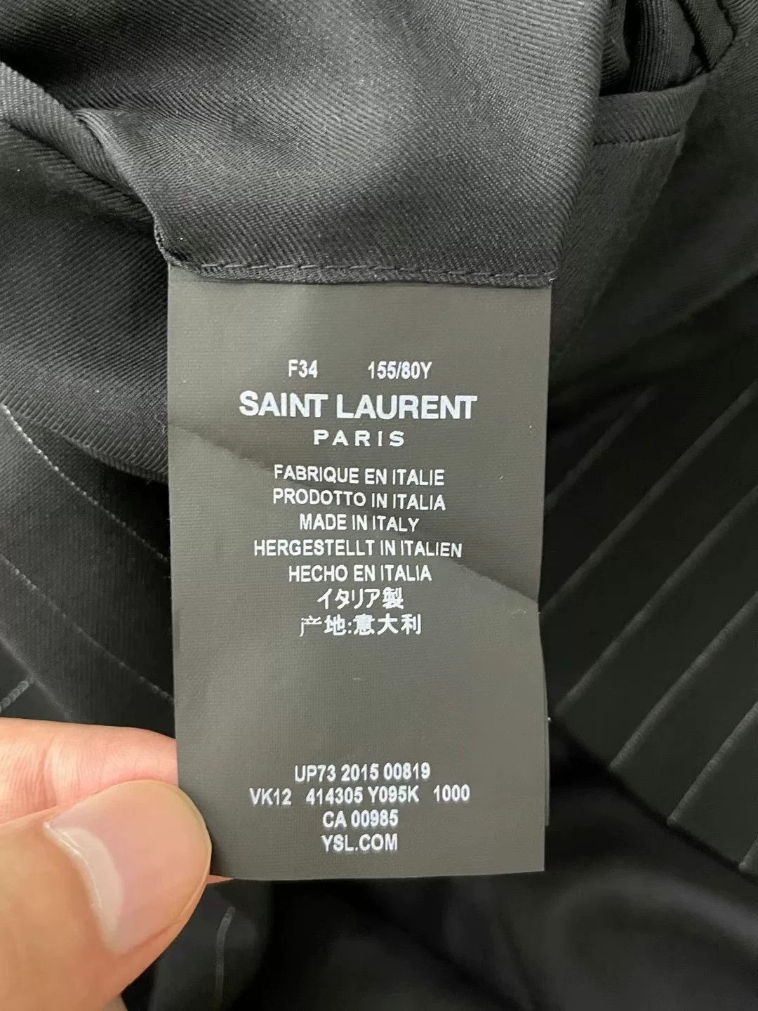 Saint Laurent Paris Saint Laurent Classic Pinstripe Blazer Size XXS / US 00 / IT 34 - 4 Thumbnail