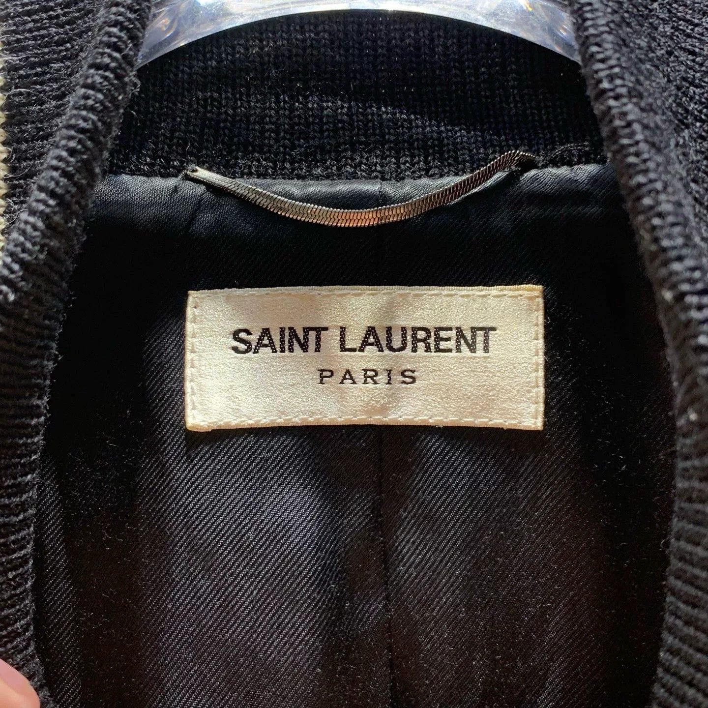Saint Laurent Paris Saint Laurent Striped Baseball Jacket Size US M / EU 48-50 / 2 - 2 Thumbnail