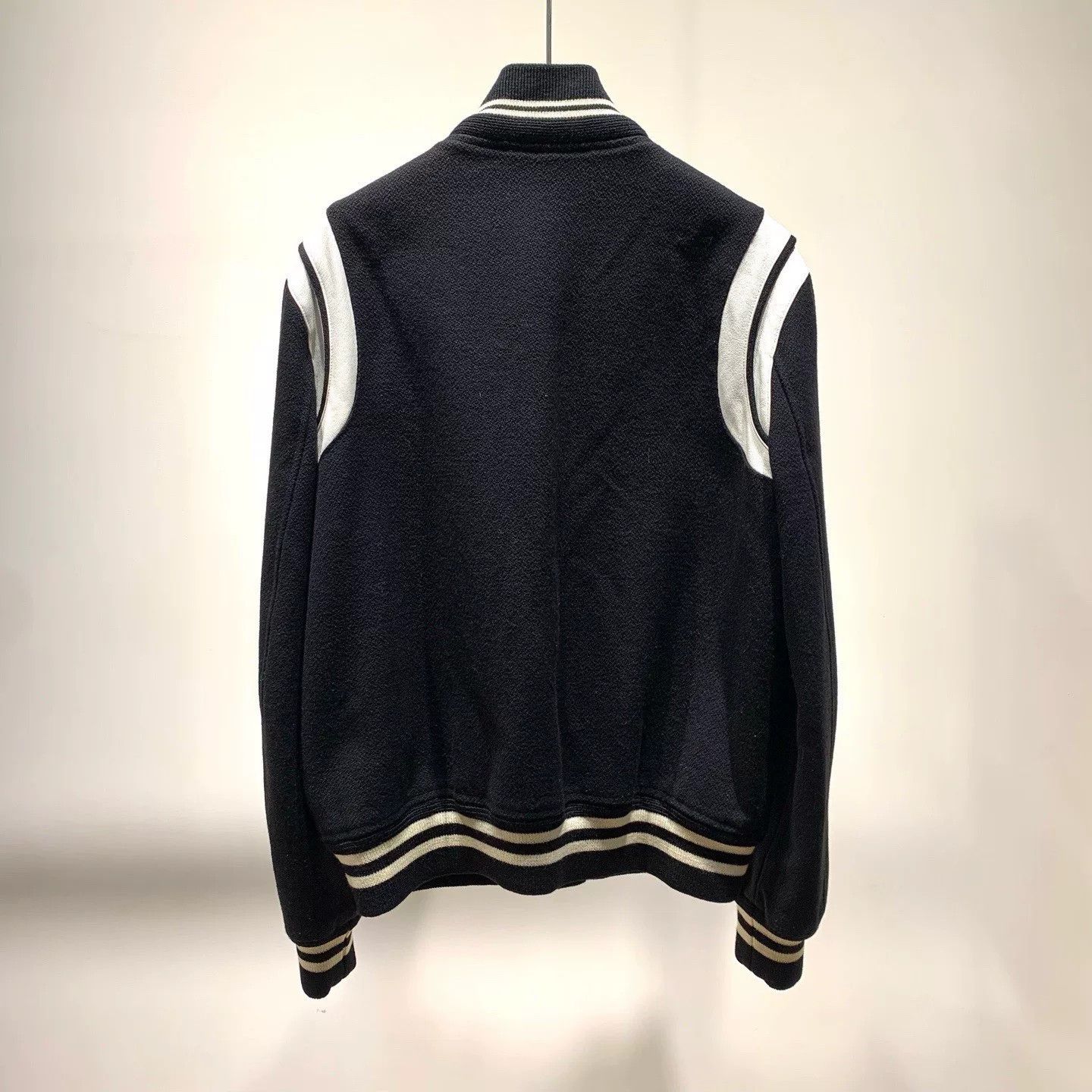 Saint Laurent Paris Saint Laurent Striped Baseball Jacket Size US M / EU 48-50 / 2 - 3 Thumbnail