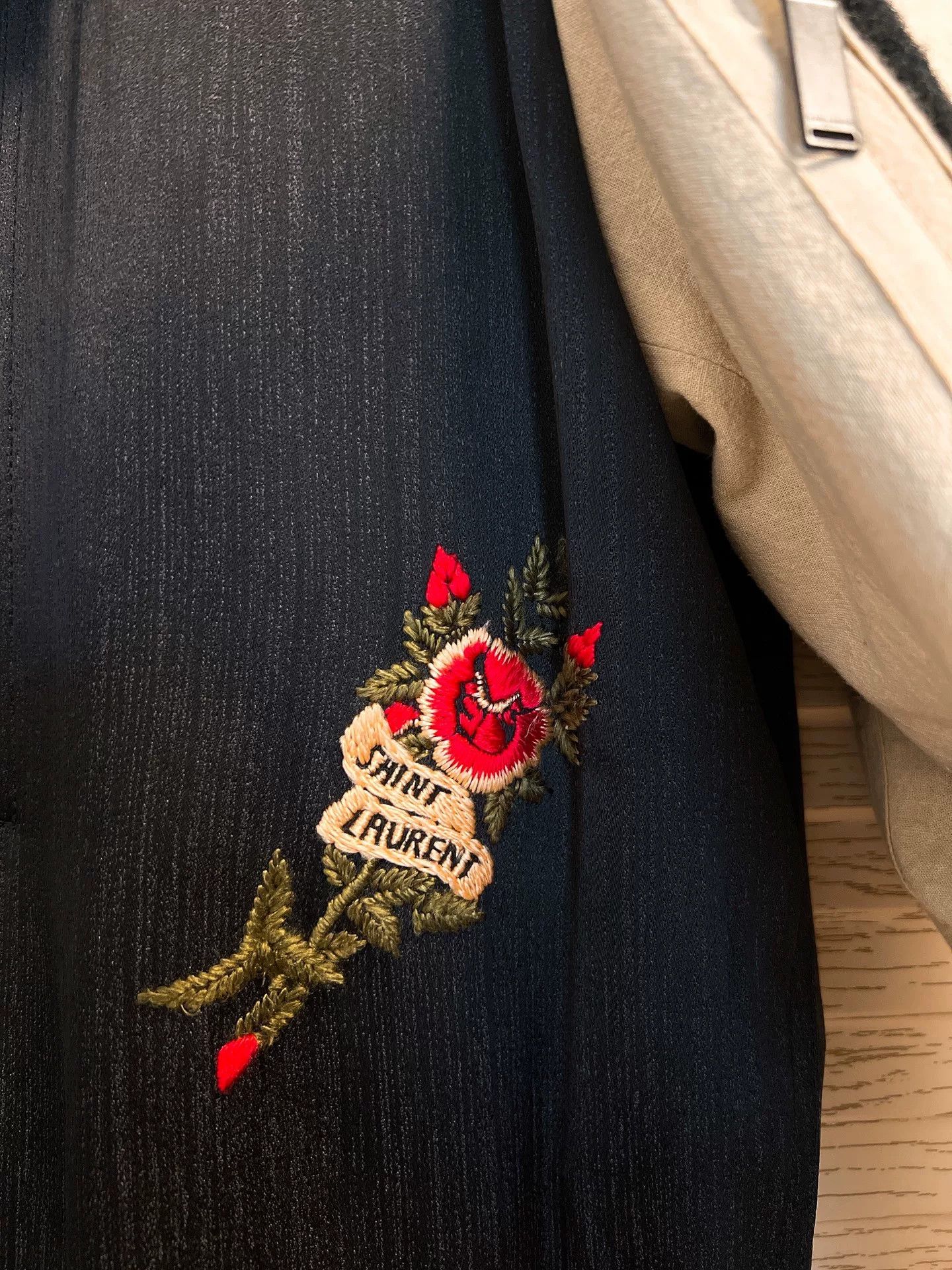 Saint Laurent Paris Saint Laurent SLP Embroidered Pilot Jacket Size S / US 4 / IT 40 - 3 Thumbnail