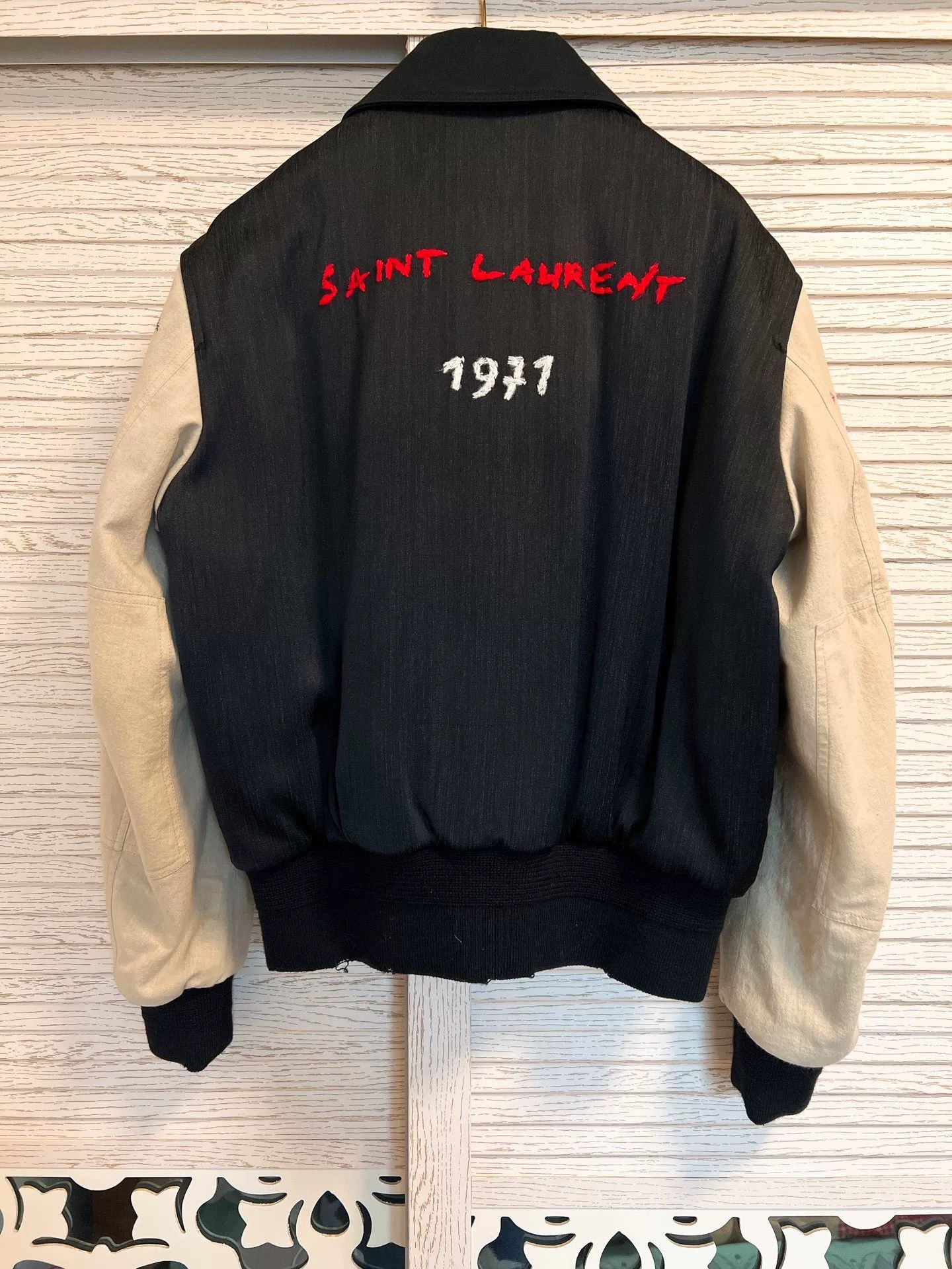 Saint Laurent Paris Saint Laurent SLP Embroidered Pilot Jacket Size S / US 4 / IT 40 - 2 Thumbnail