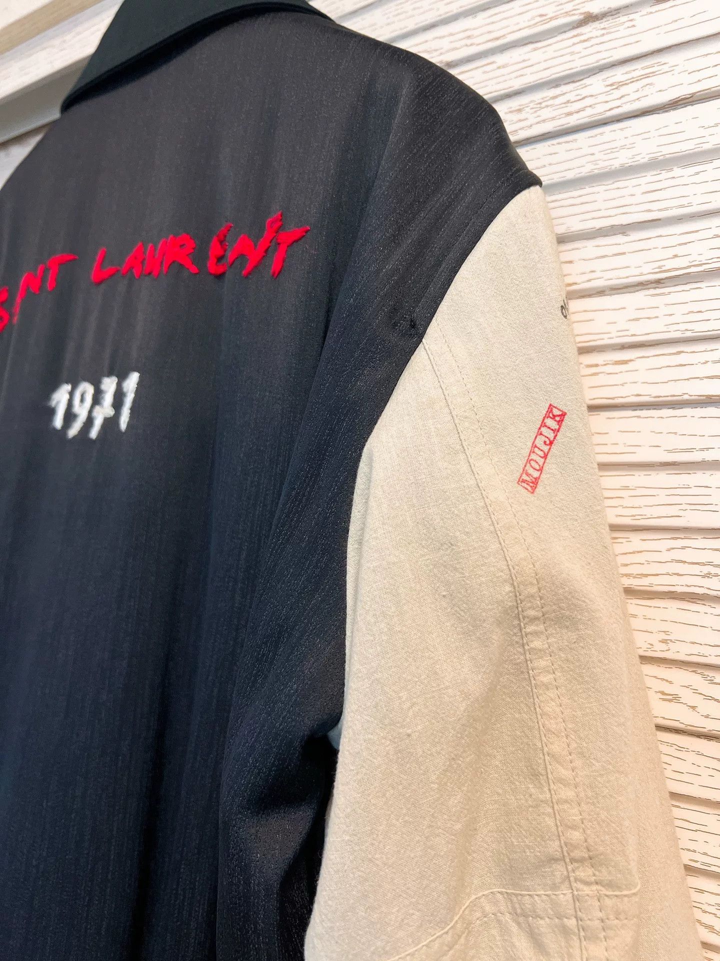 Saint Laurent Paris Saint Laurent SLP Embroidered Pilot Jacket Size S / US 4 / IT 40 - 8 Thumbnail