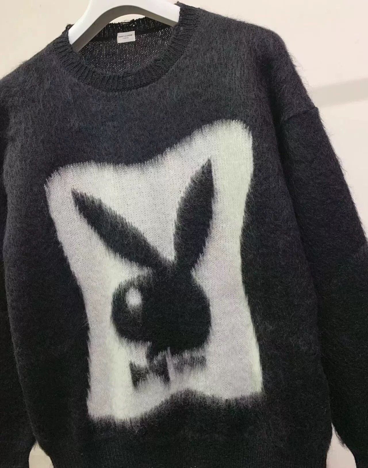 Saint Laurent Paris Saint Laurent Bunny Graphic Knit Sweater Size M / US 6-8 / IT 42-44 - 2 Thumbnail