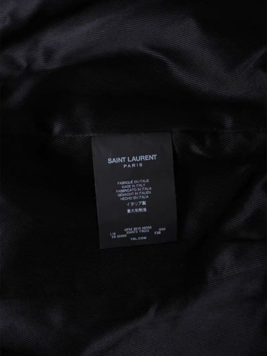 Saint Laurent Paris Saint Laurent Black Leather Zip Jacket Size XS / US 0-2 / IT 36-38 - 2 Thumbnail
