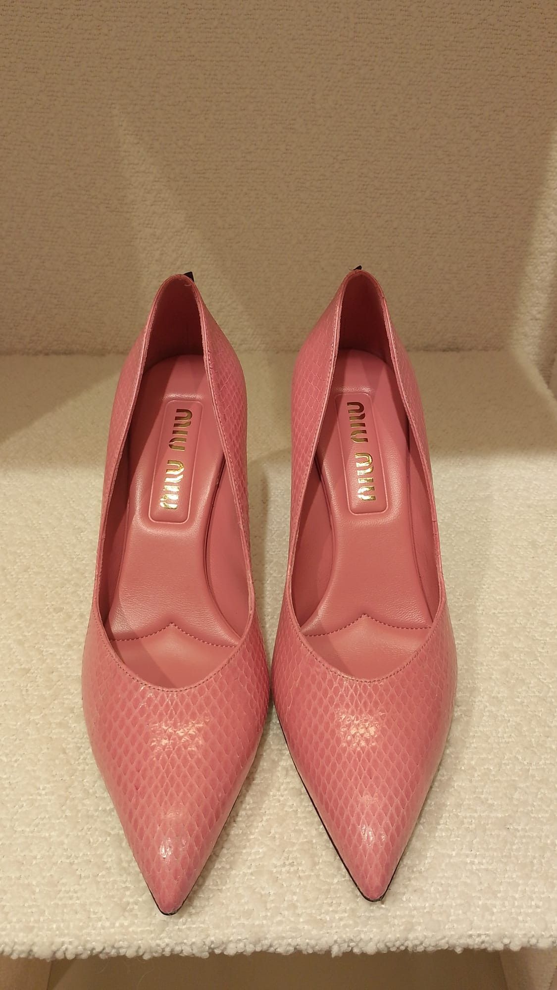 Miu Miu Miu Miu Snake Leather Pumps IT 37.5 Women - USA Duties Paid Size US 7.5 / IT 37.5 - 3 Thumbnail