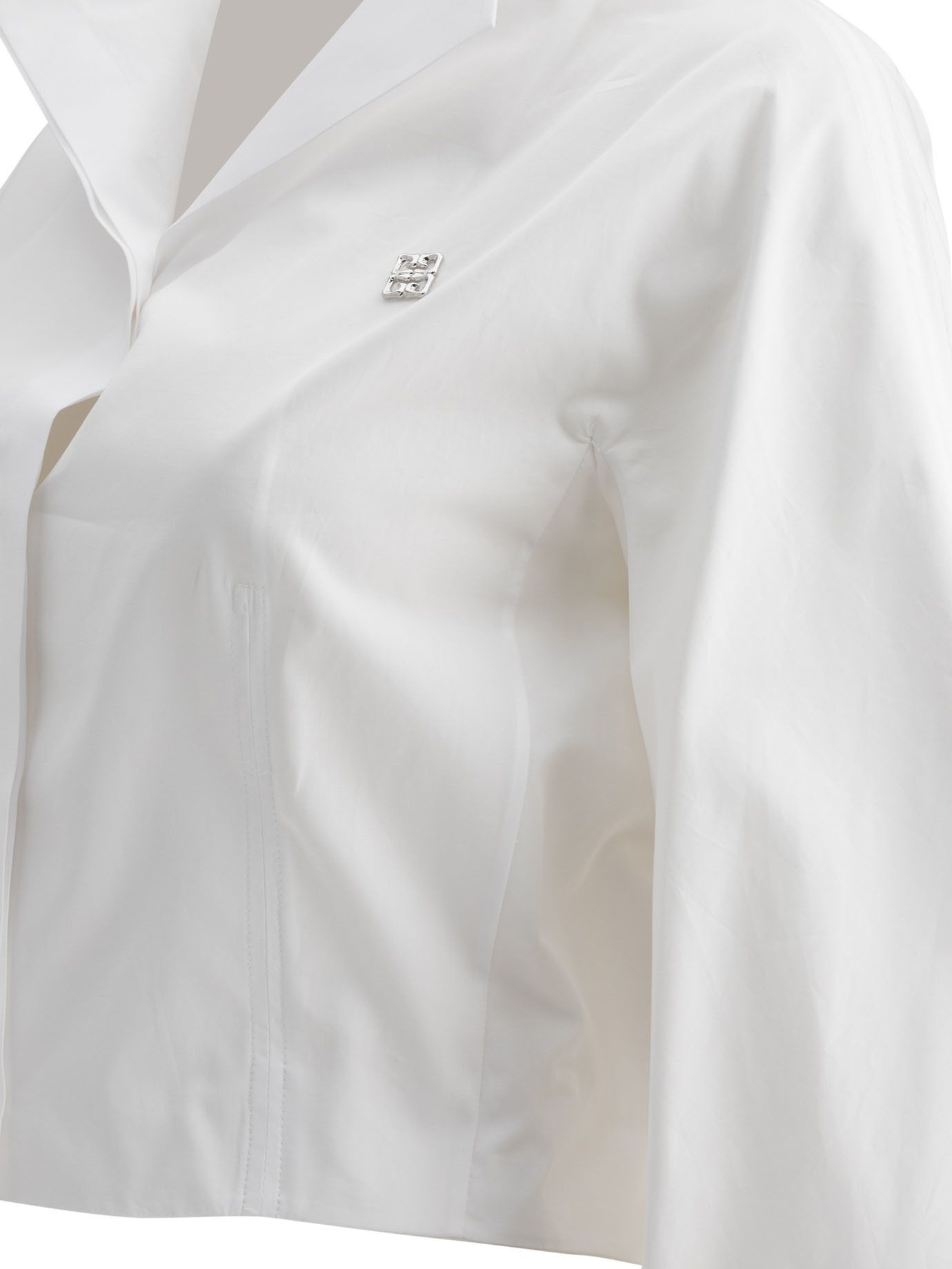 Givenchy Cropped Poplin Shirt Size S / US 4 / IT 40 - 4 Thumbnail