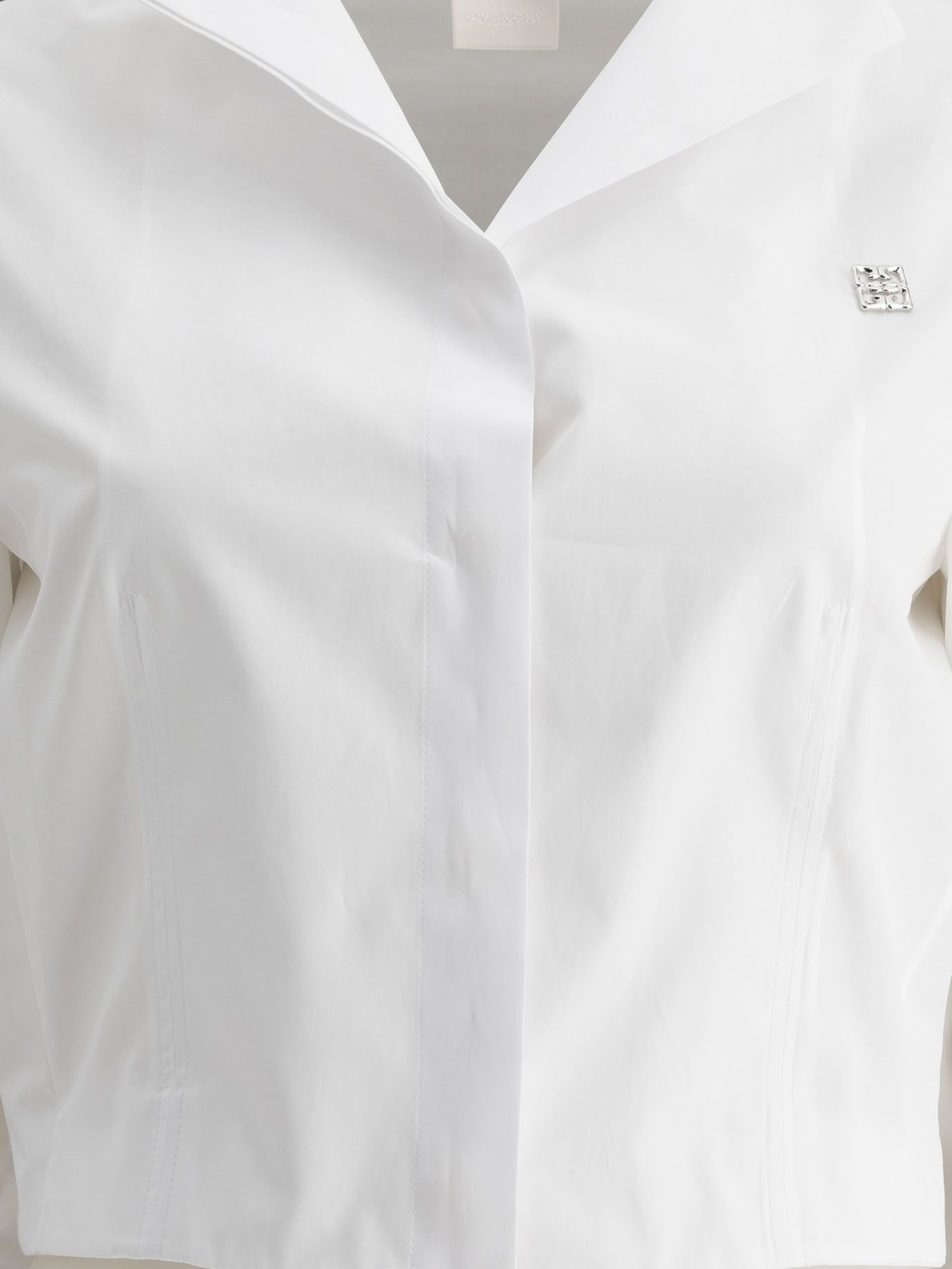 Givenchy Cropped Poplin Shirt Size S / US 4 / IT 40 - 3 Thumbnail