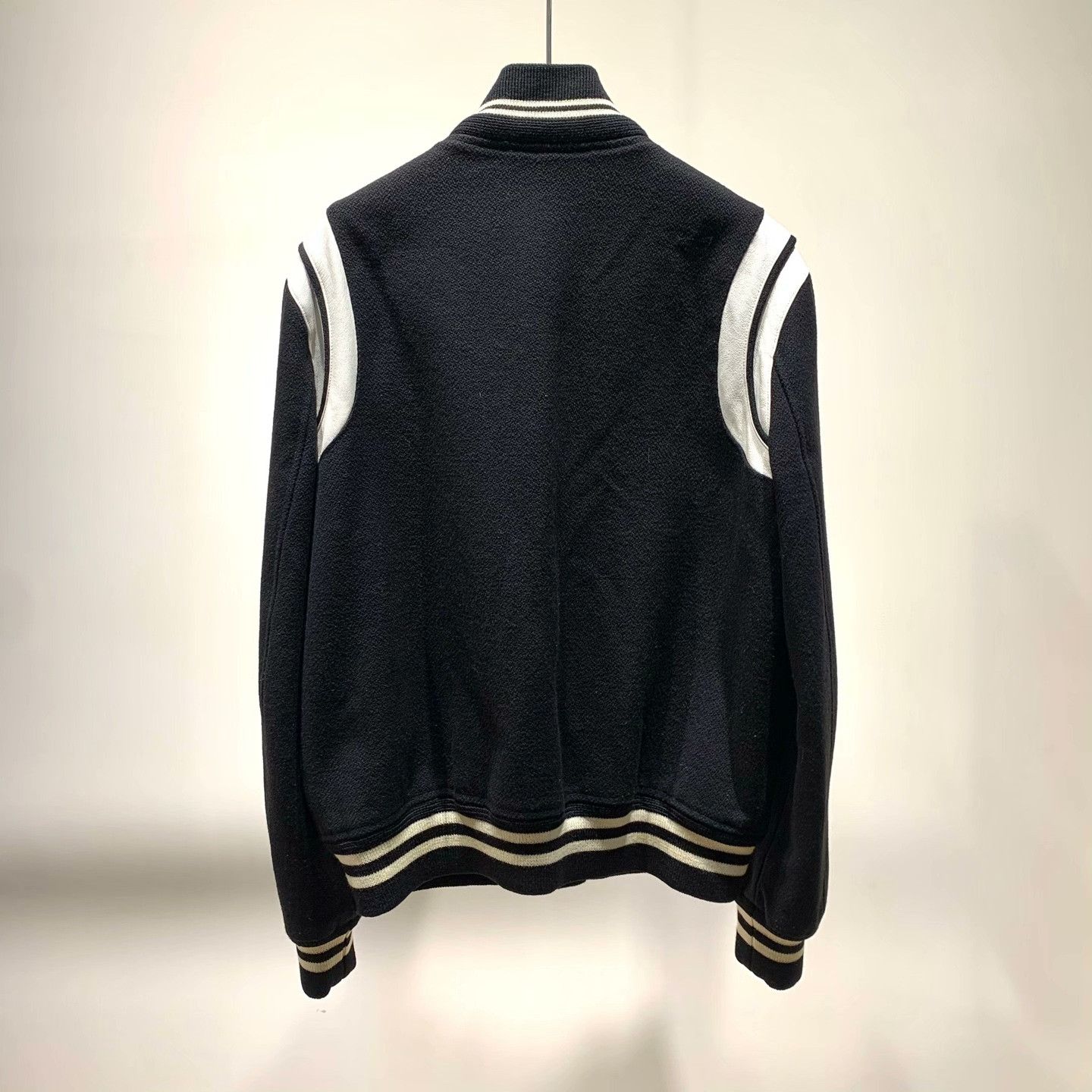 Saint Laurent Paris Saint Laurent Striped Baseball Jacket Size US M / EU 48-50 / 2 - 3 Thumbnail