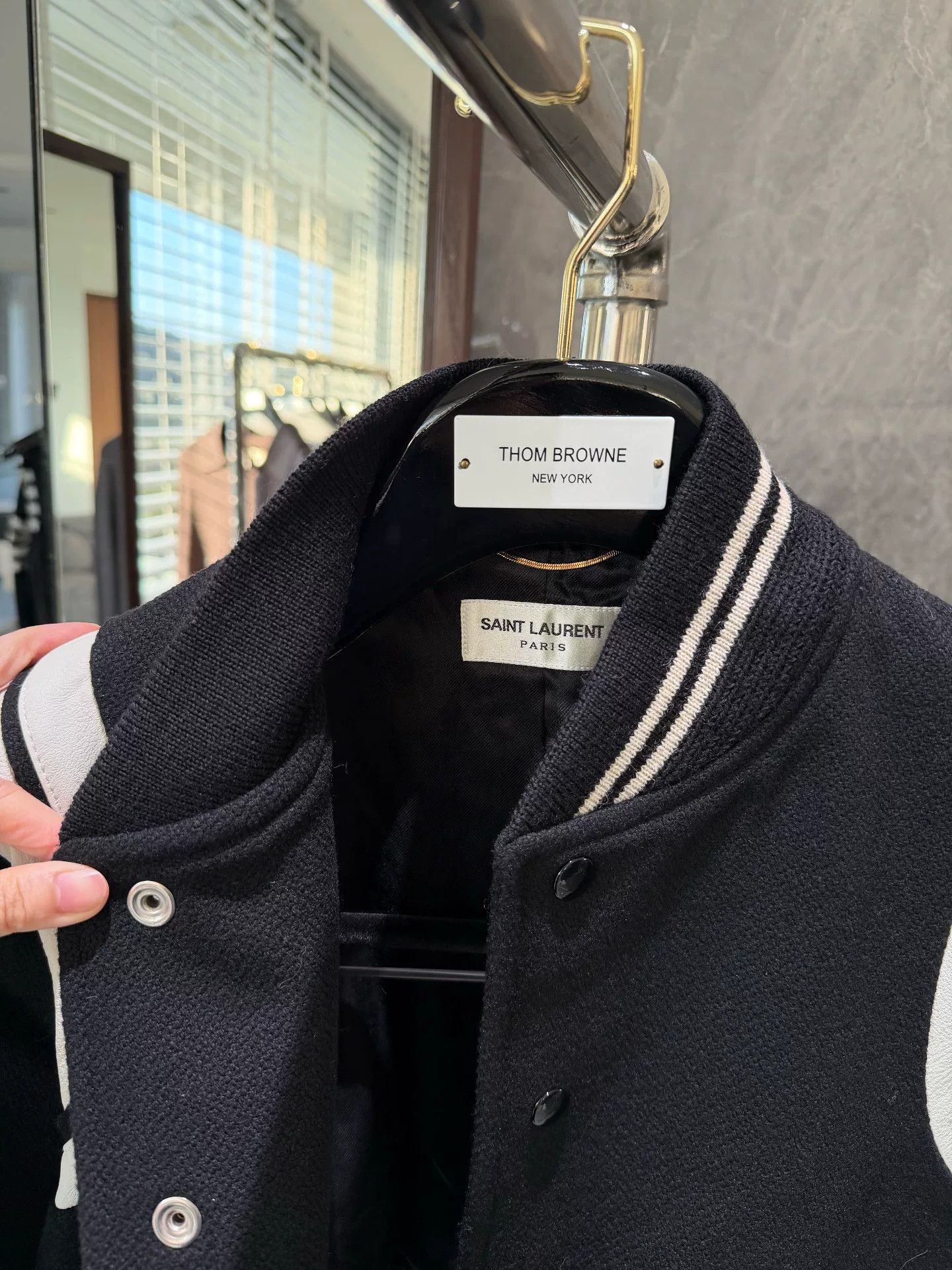 Saint Laurent Paris Saint Laurent Varsity Jacket Size US XXS / EU 40 - 4 Thumbnail