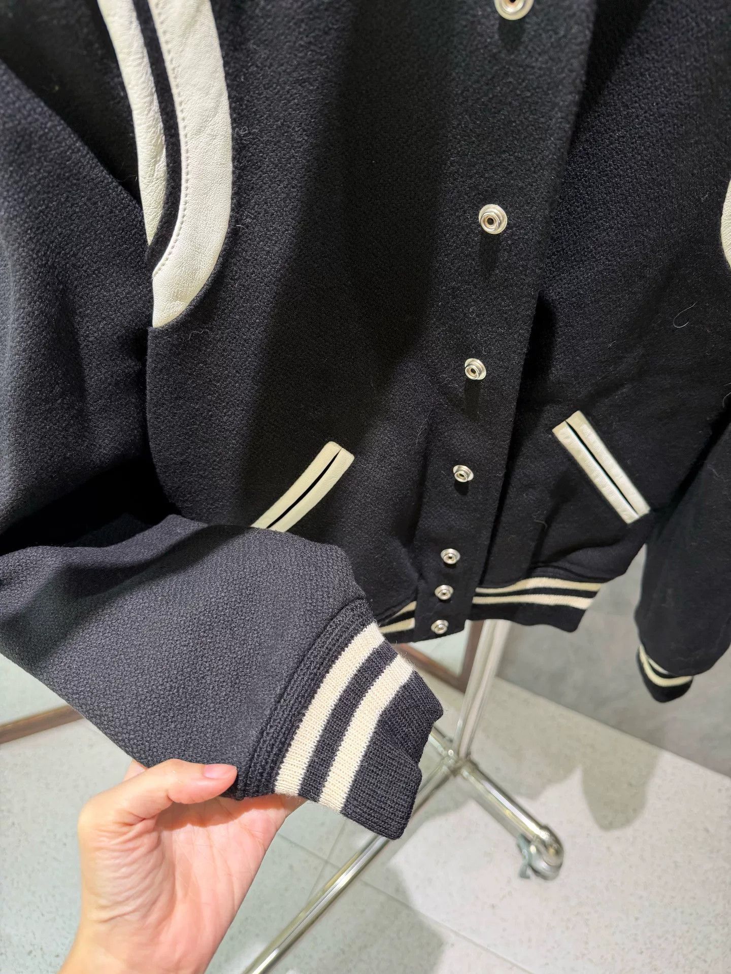 Saint Laurent Paris Saint Laurent Varsity Jacket Size US XXS / EU 40 - 5 Thumbnail