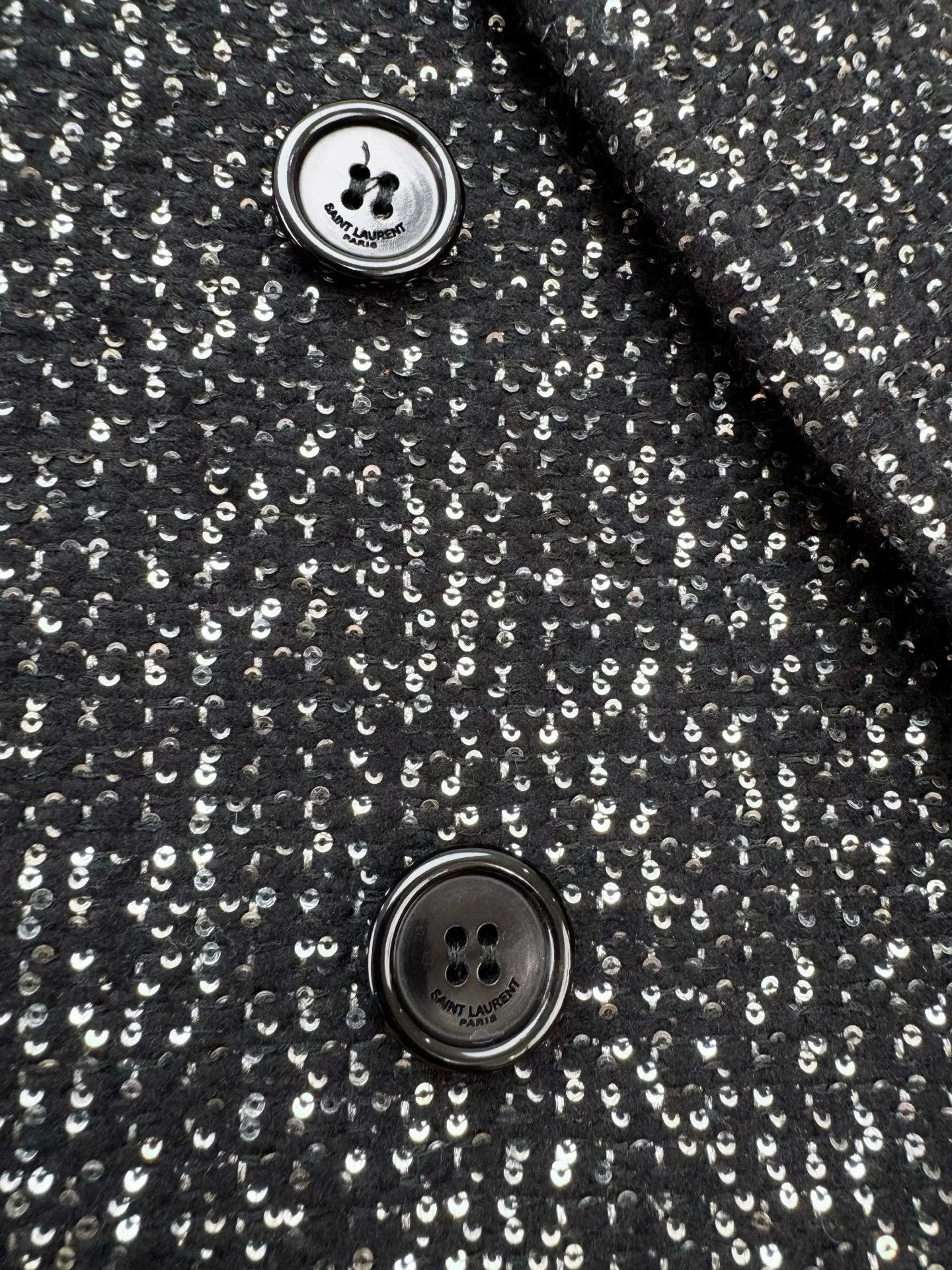 Saint Laurent Paris Saint Laurent SLP Sequined Blazer Size S / US 4 / IT 40 - 6 Thumbnail