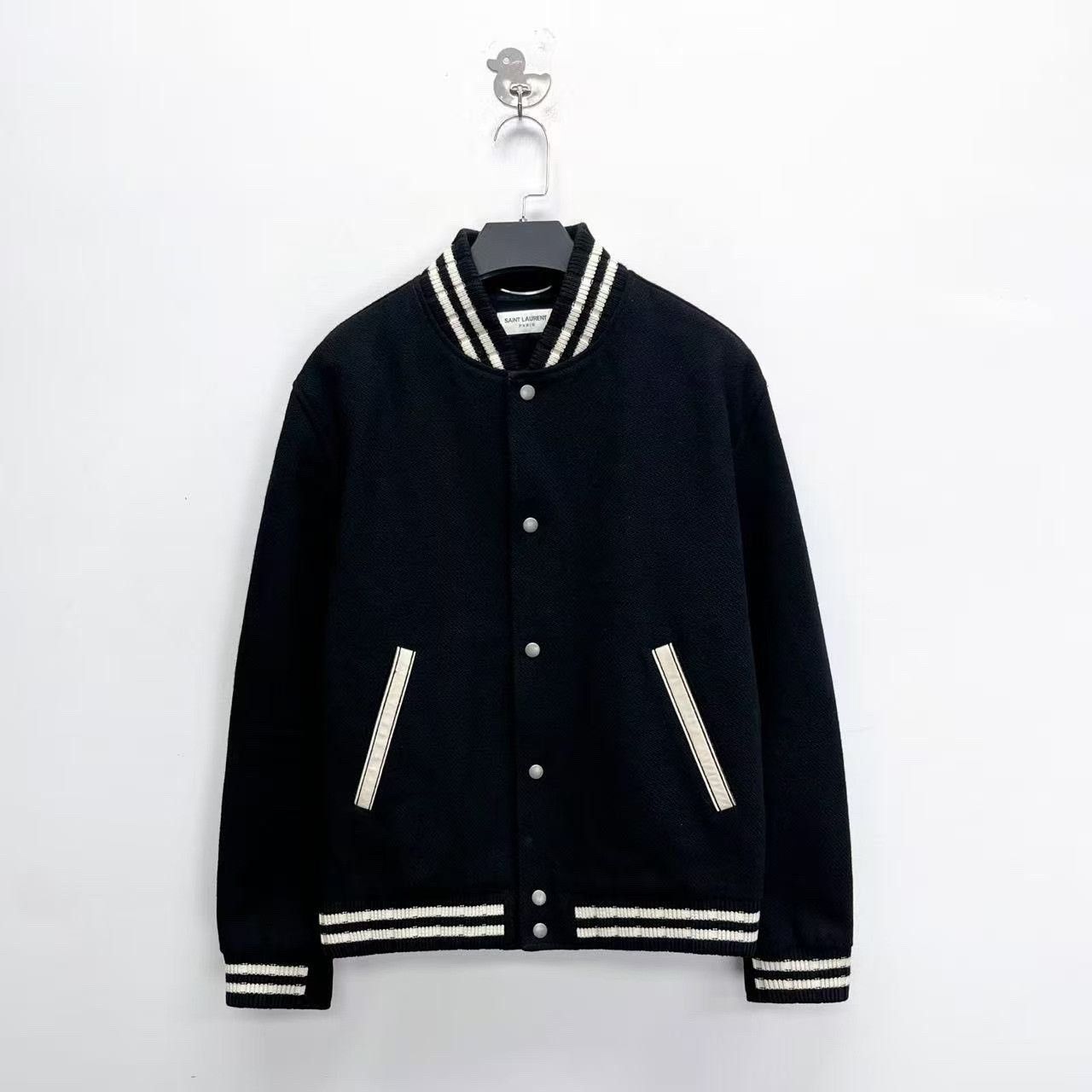 Saint Laurent Paris Saint Laurent Wool Baseball Jacket Size US L / EU 52-54 / 3 - 2 Thumbnail