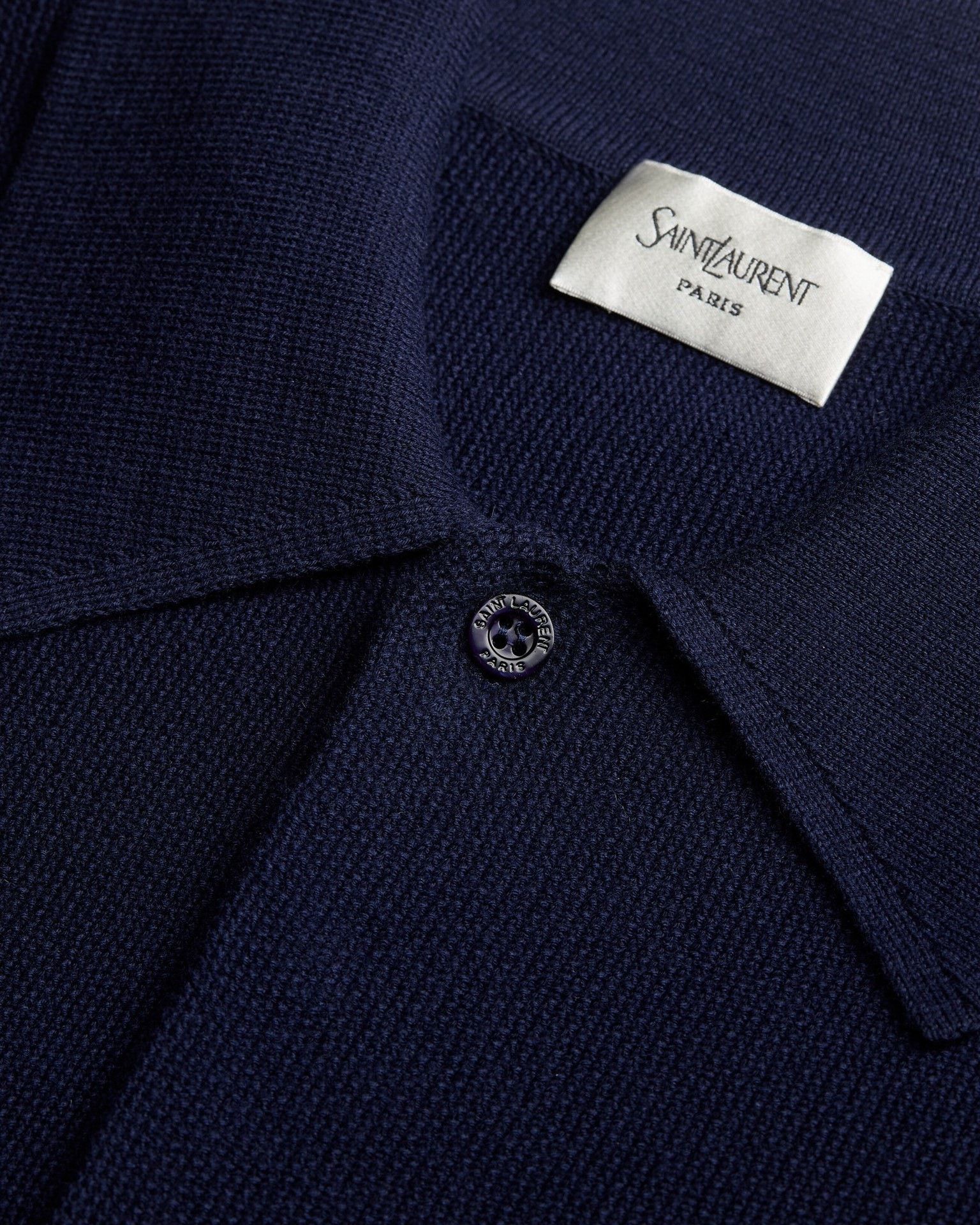 Saint Laurent Paris Saint Laurent Men's Cotton Short-Sleeve Polo Size US M / EU 48-50 / 2 - 3 Thumbnail