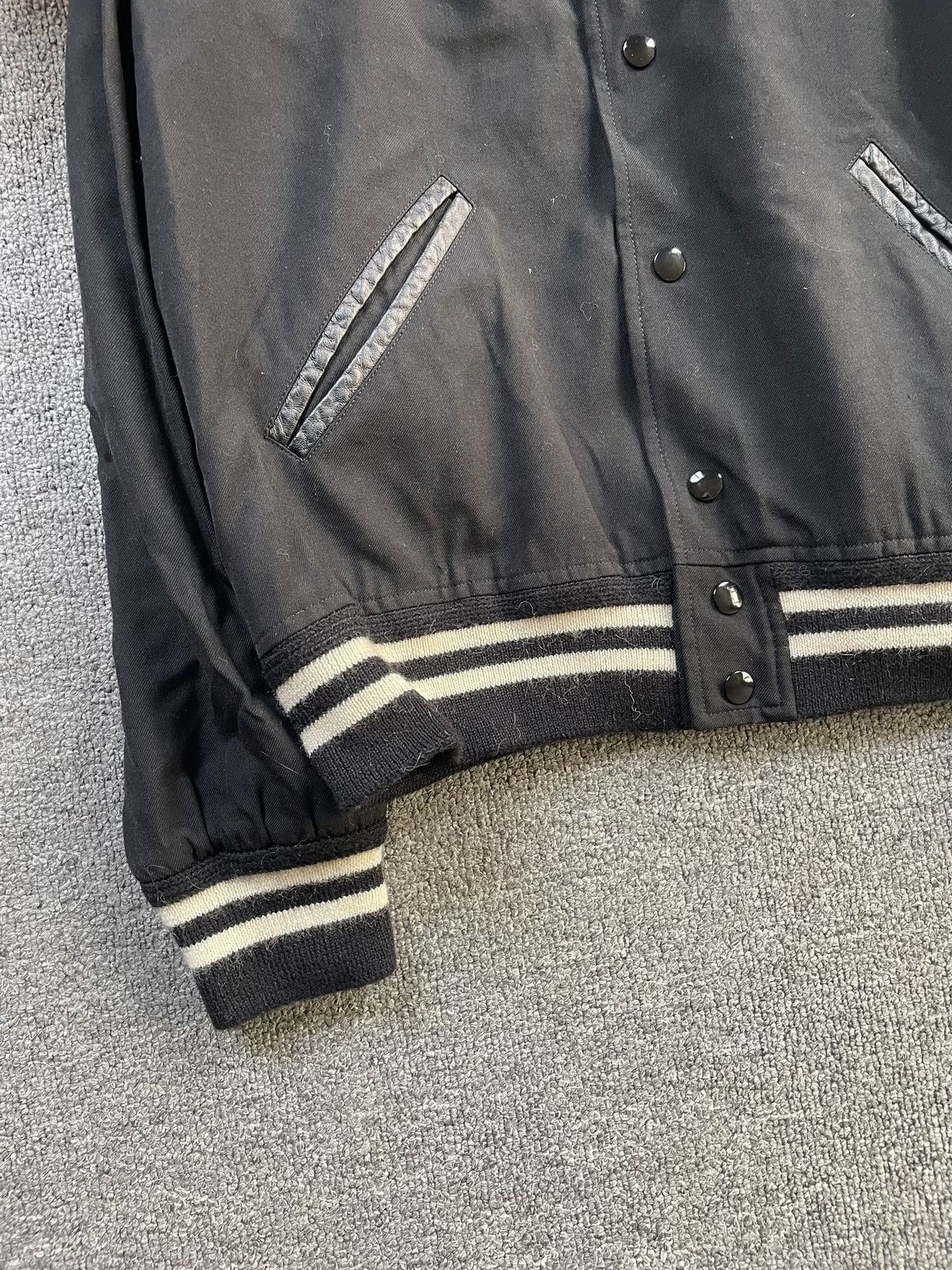 Saint Laurent Paris Saint Laurent Studded Varsity Jacket Size US L / EU 52-54 / 3 - 4 Thumbnail