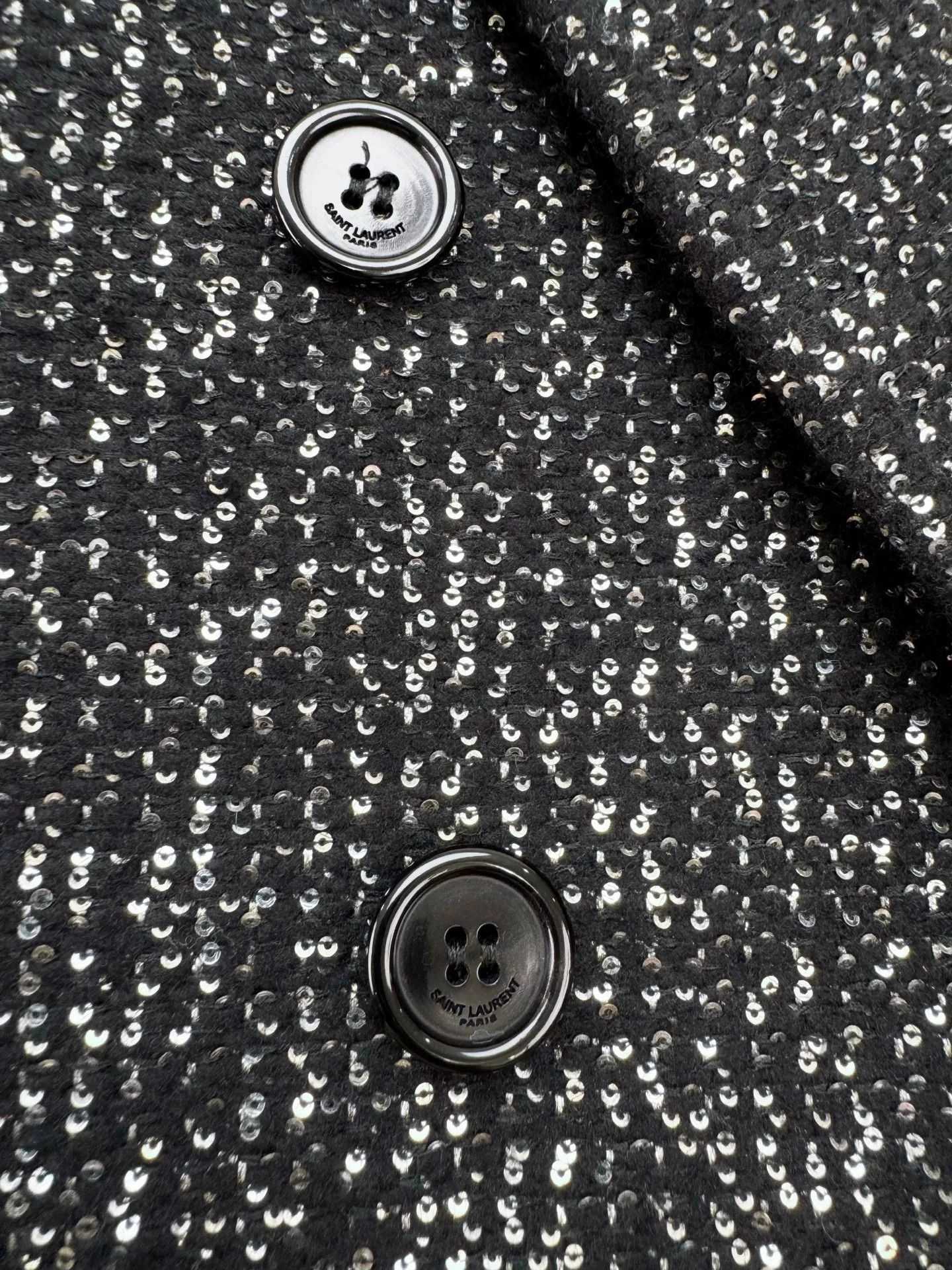 Saint Laurent Paris Saint Laurent SLP Sequin Blazer Size S / US 4 / IT 40 - 6 Thumbnail
