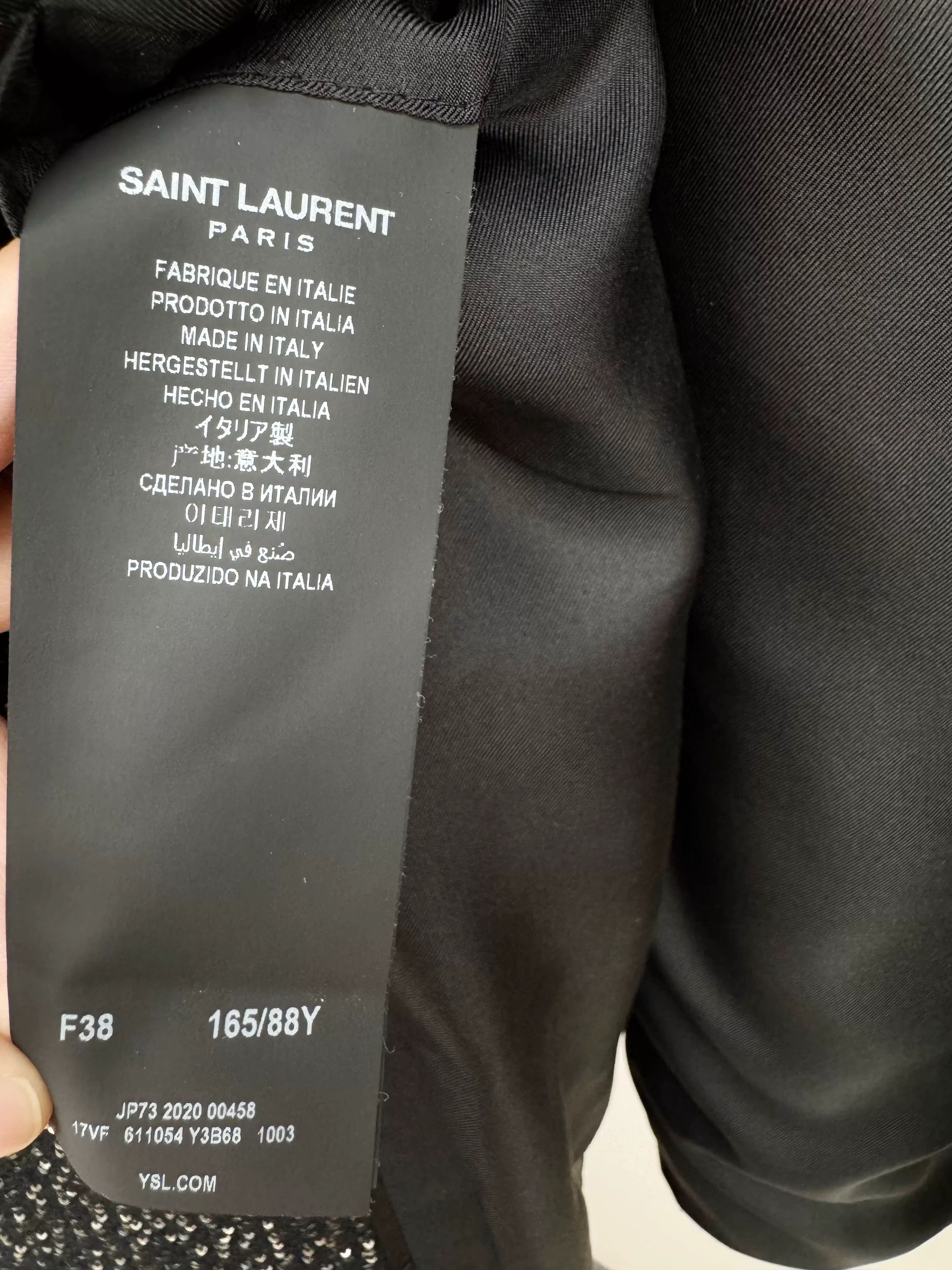 Saint Laurent Paris Saint Laurent SLP Sequin Blazer Size S / US 4 / IT 40 - 3 Thumbnail