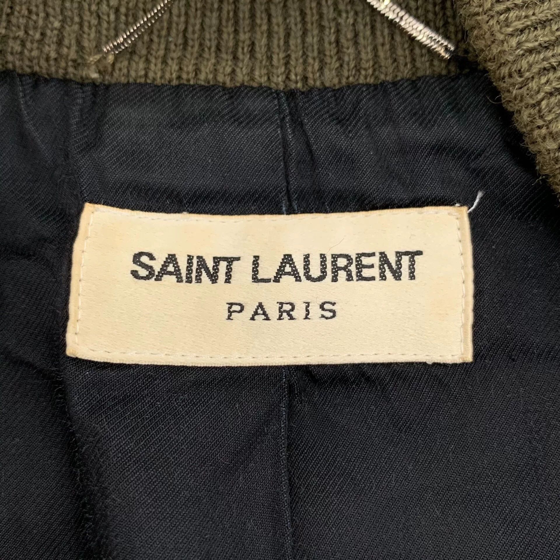 Saint Laurent Paris Saint Laurent Green Varsity Jacket Size US S / EU 44-46 / 1 - 5 Thumbnail