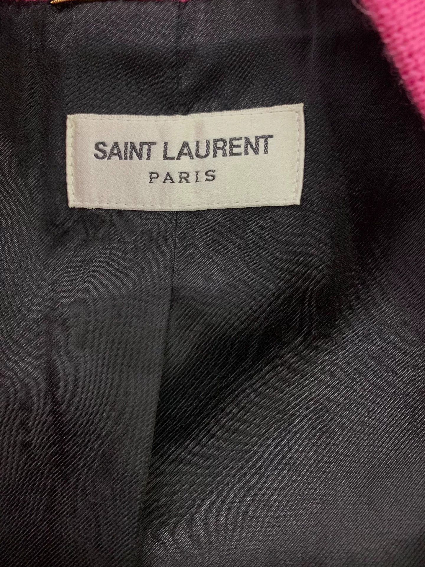 Saint Laurent Paris Saint Laurent Pink Varsity Jacket Size XXS / US 00 / IT 34 - 3 Thumbnail
