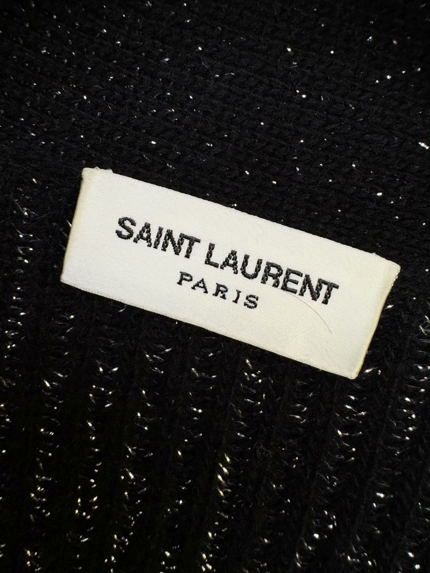 Saint Laurent Paris Saint Laurent Black Knit Cardigan Size US XXL / EU 58 / 5 - 3 Thumbnail