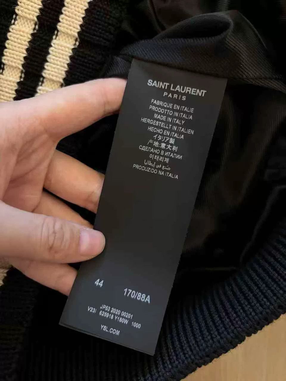 Saint Laurent Paris Saint Laurent Signature Baseball Jacket Size US S / EU 44-46 / 1 - 4 Thumbnail