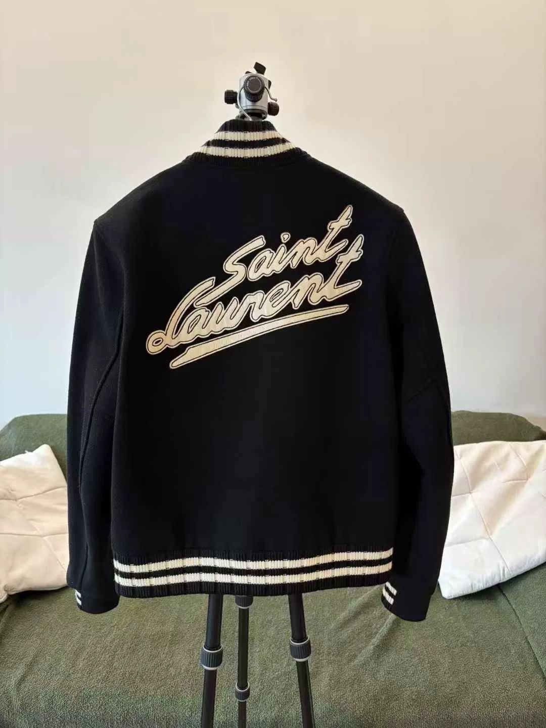 Saint Laurent Paris Saint Laurent Signature Baseball Jacket Size US S / EU 44-46 / 1 - 2 Thumbnail