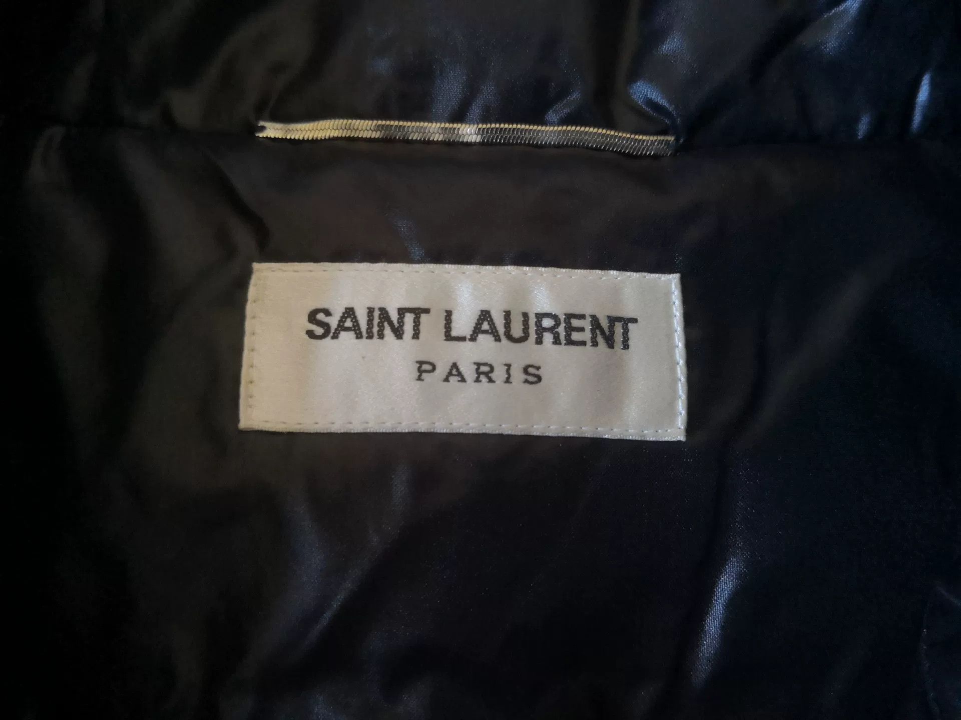 Saint Laurent Paris Saint Laurent Black Shiny Puffer Jacket Size US S / EU 44-46 / 1 - 3 Thumbnail